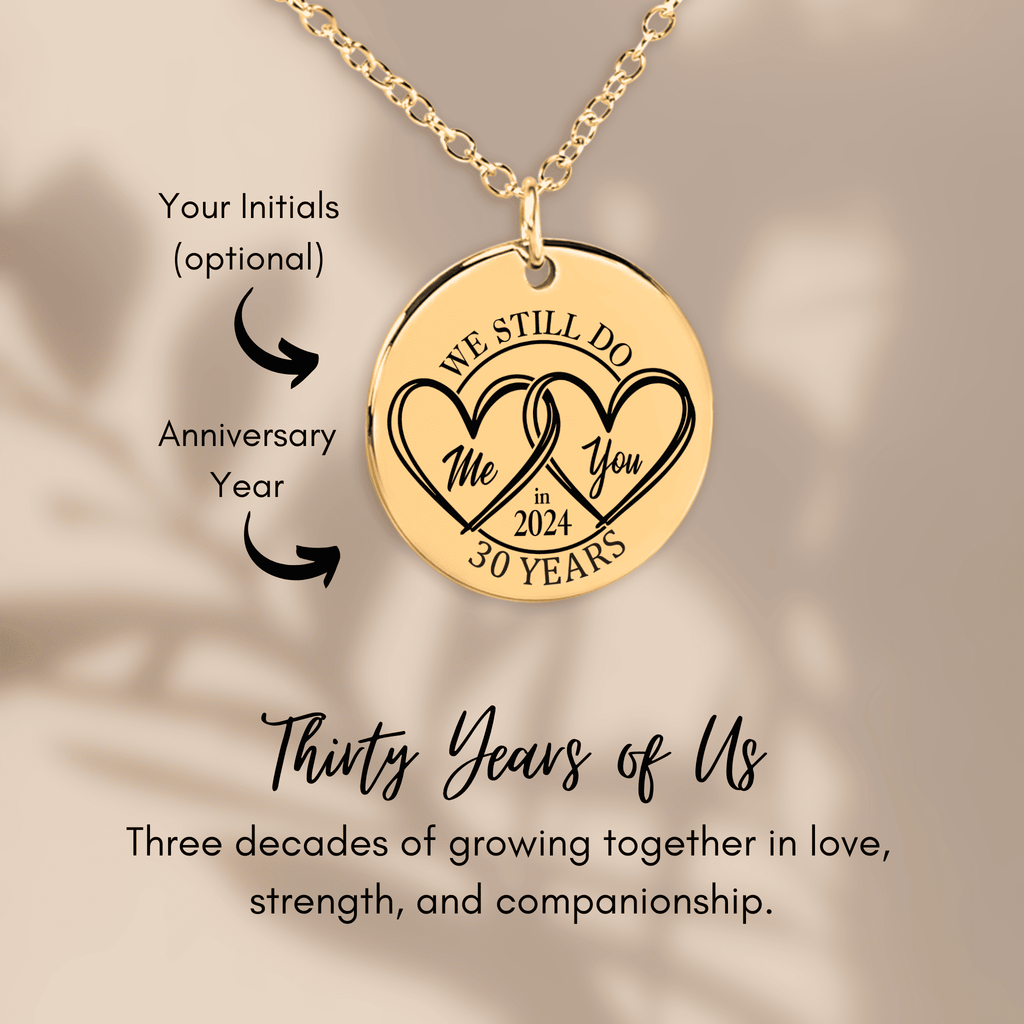 Coin Necklace - 30th Years Anniversary
