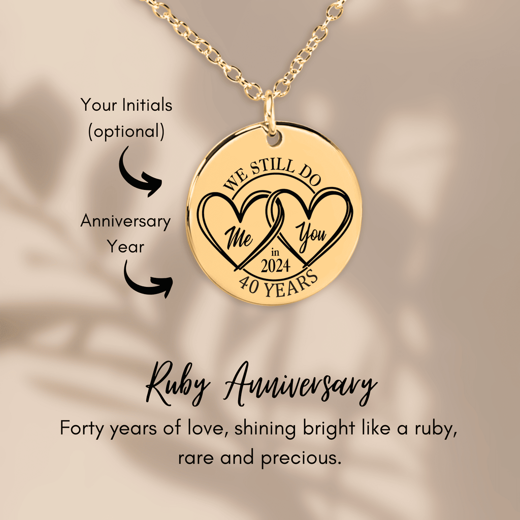Coin Necklace - 40th Years Anniversary