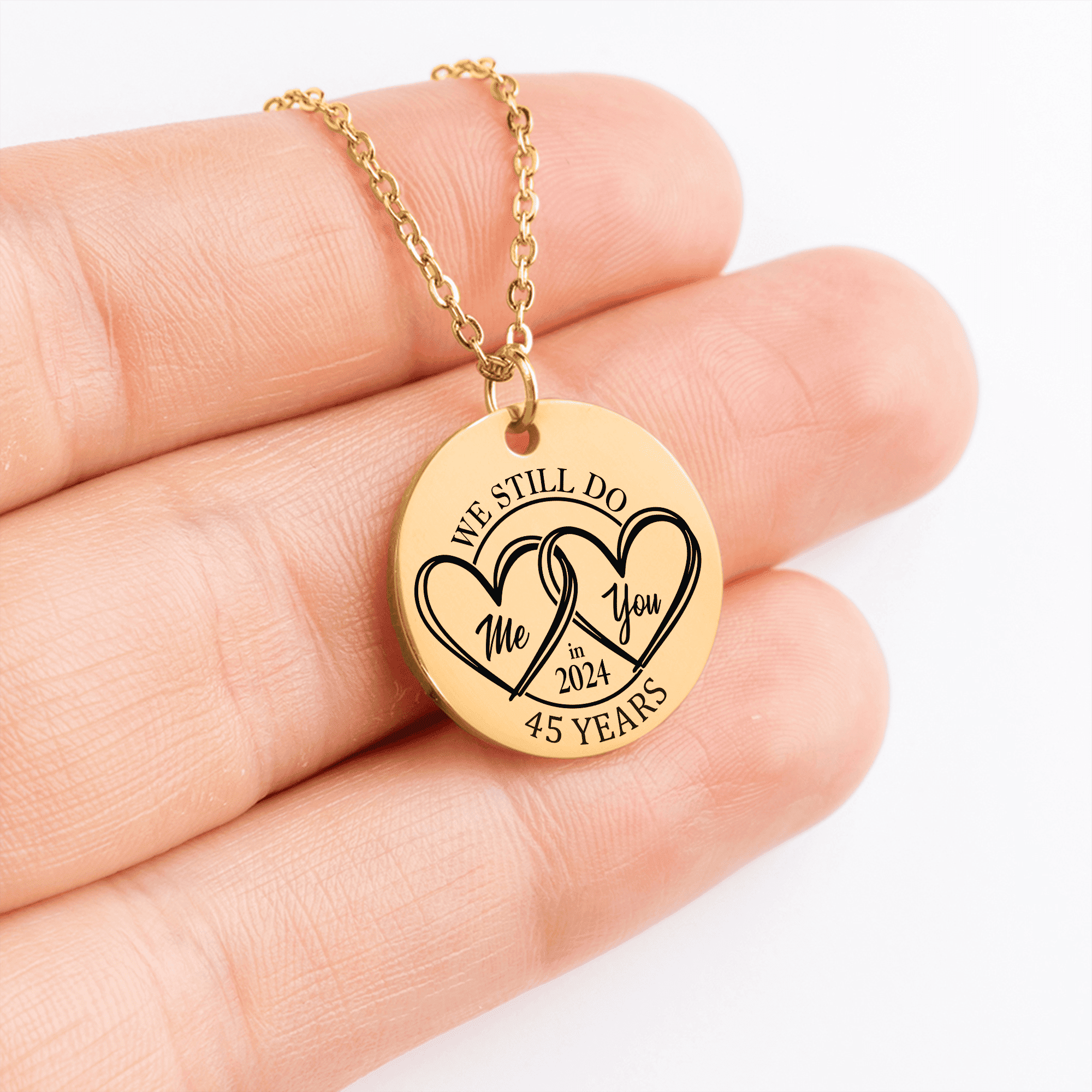 Coin Necklace - 45th Years Anniversary