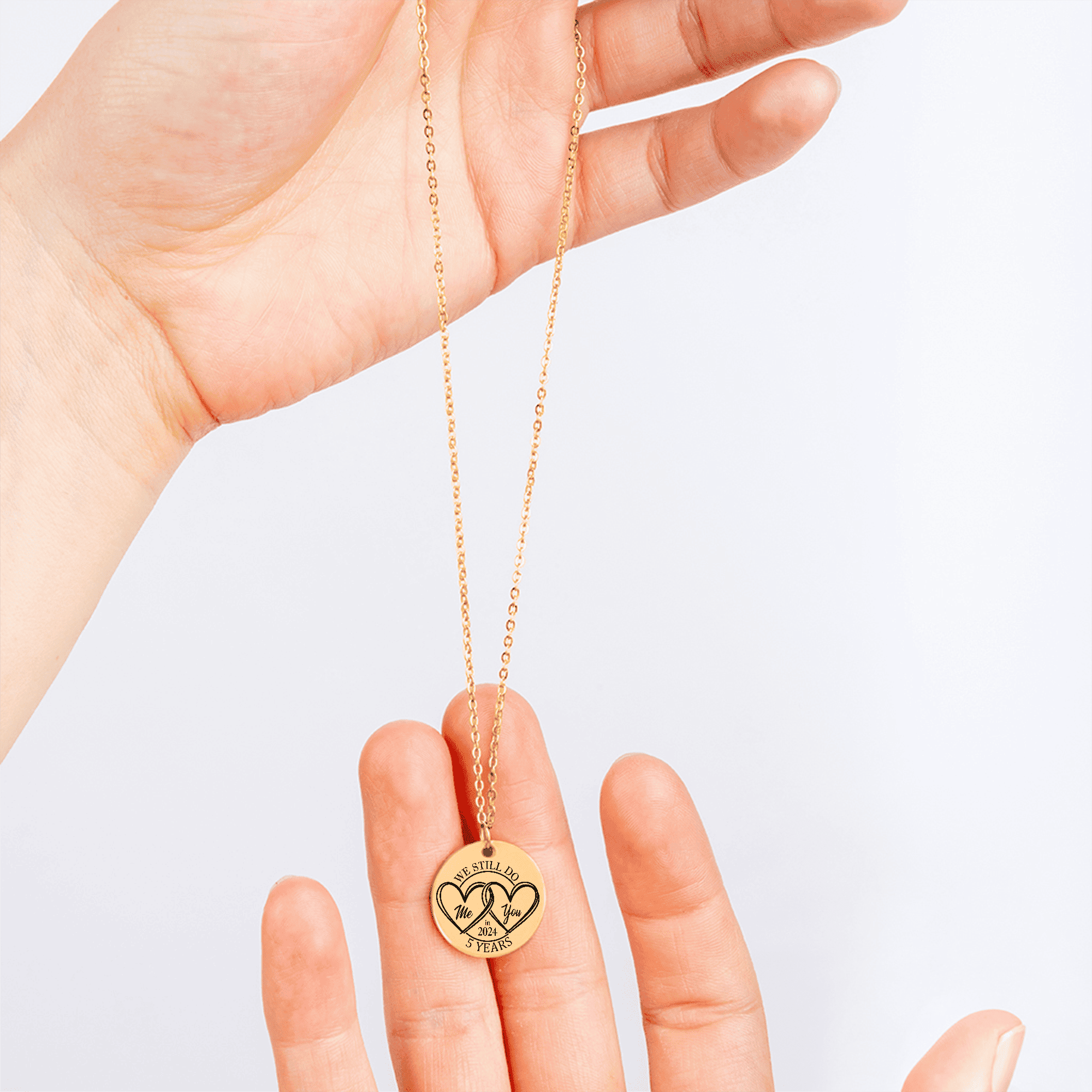 Coin Necklace - 5th Years Anniversary