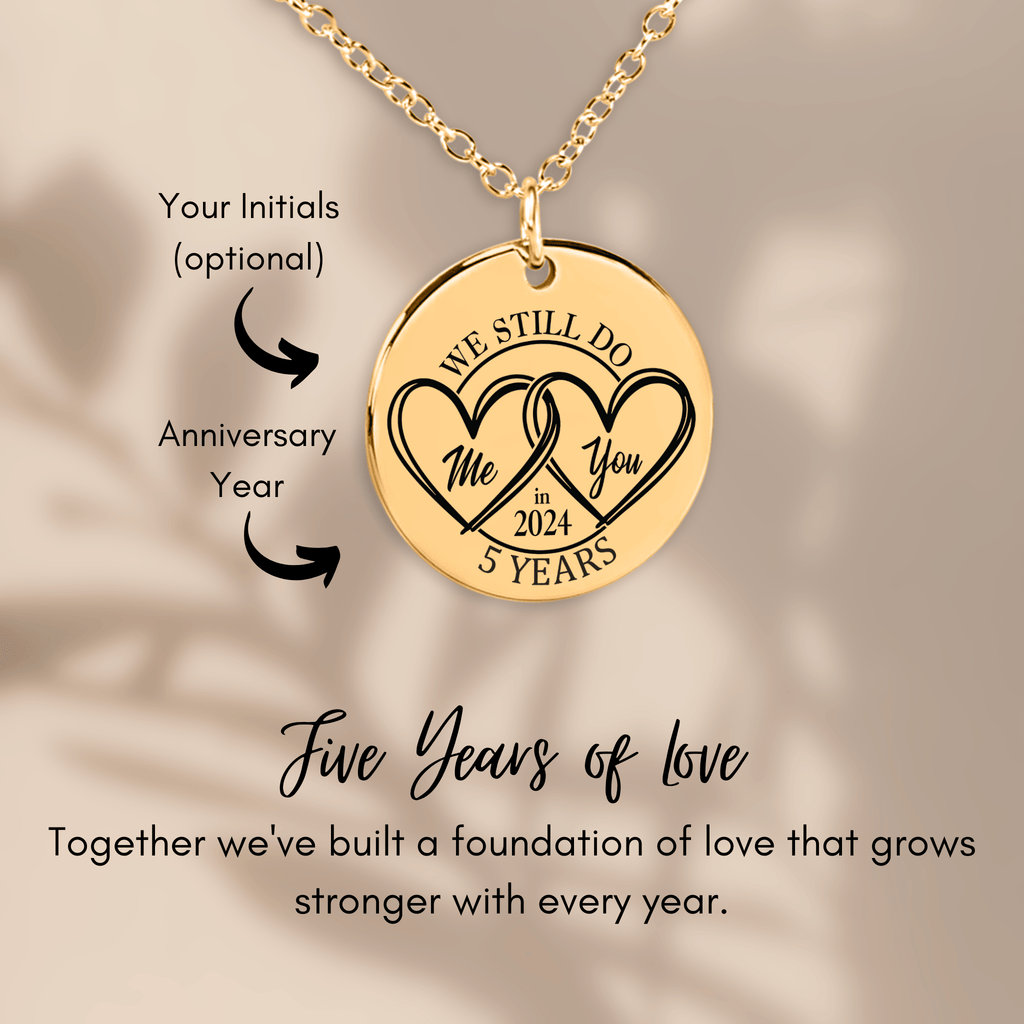 Coin Necklace - 5th Years Anniversary