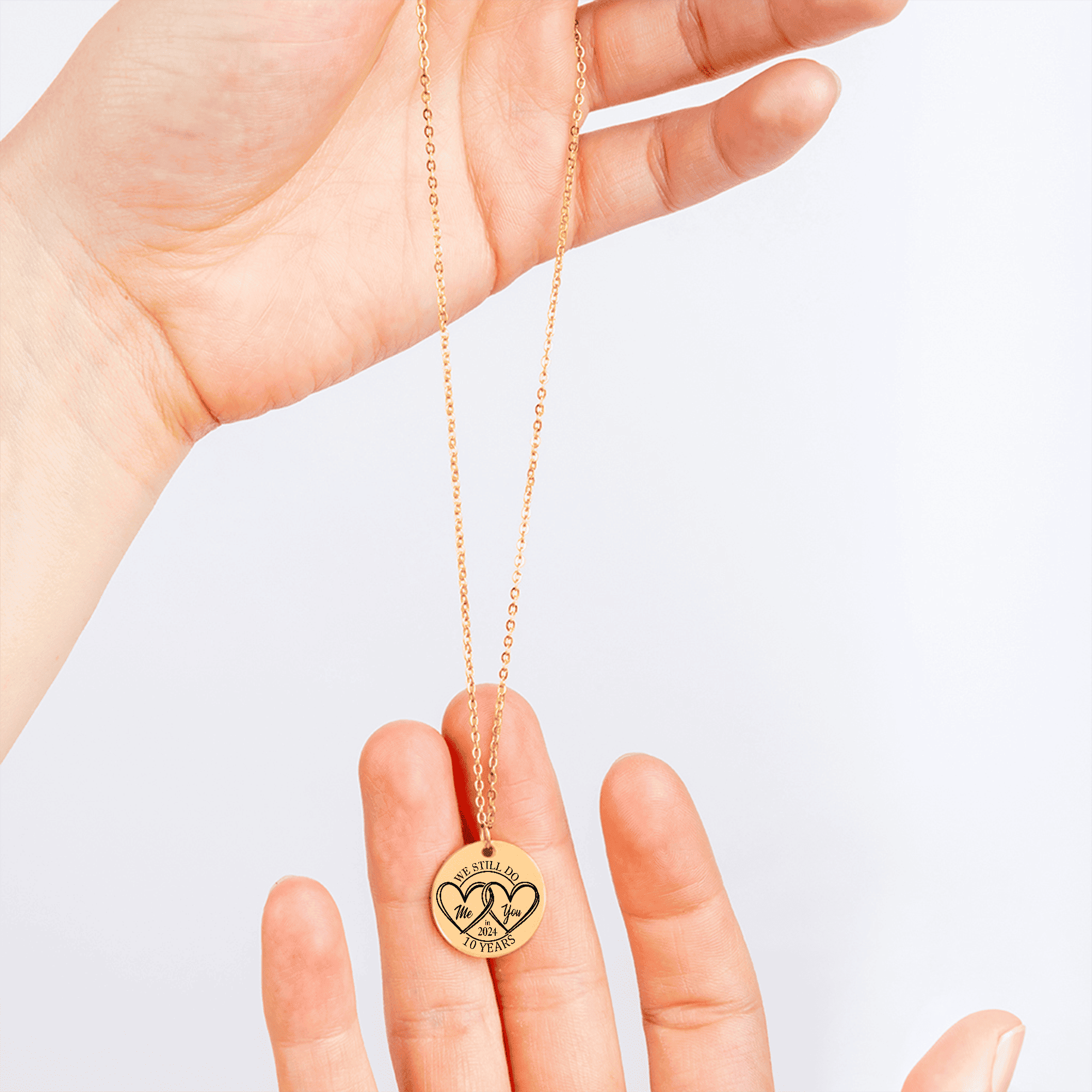 Coin Necklace - 10th Years Anniversary