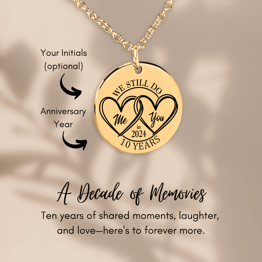Coin Necklace - 10th Years Anniversary