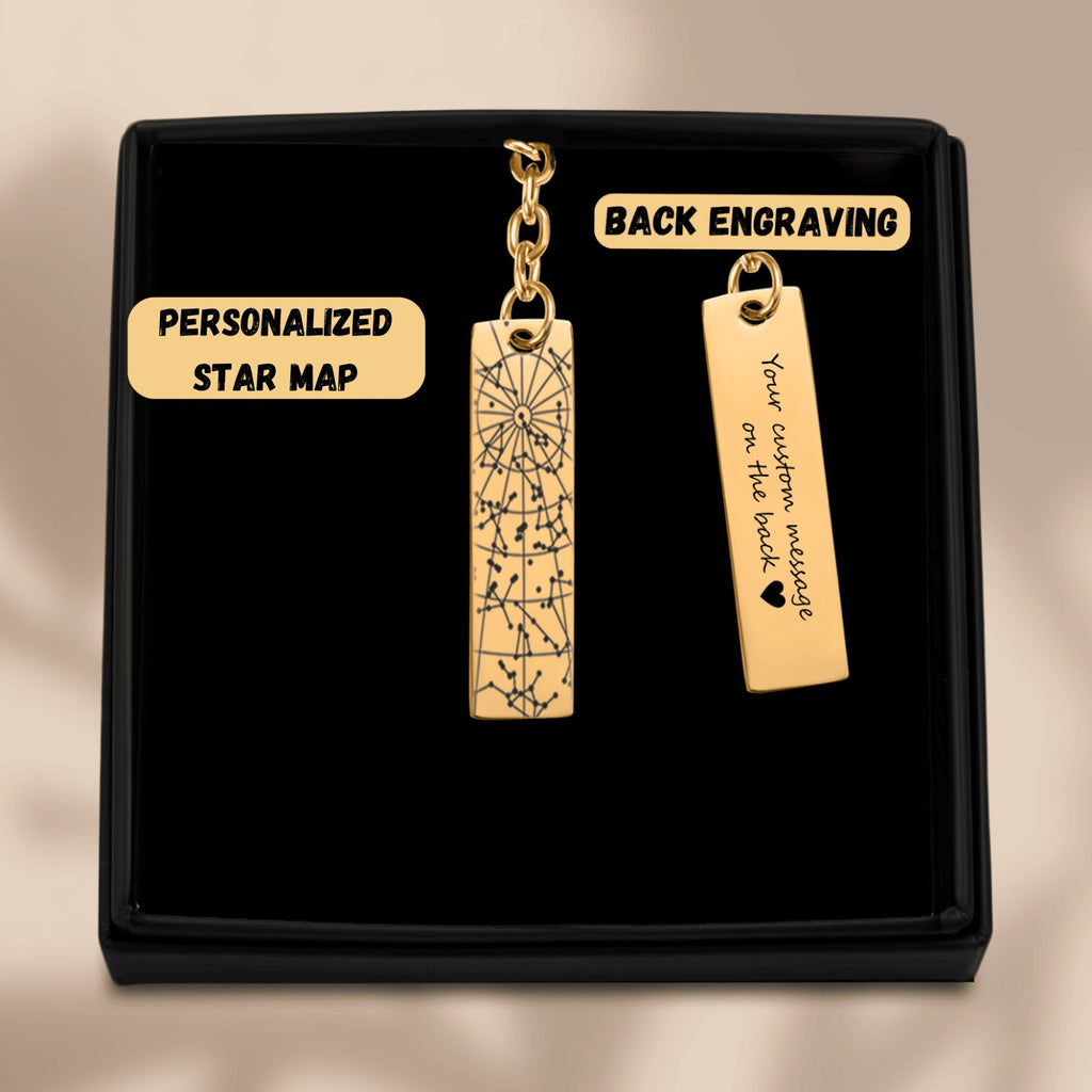 StarMap Vertical Bar Keychain