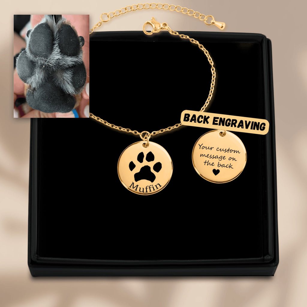 Custom Pawprint Bracelet