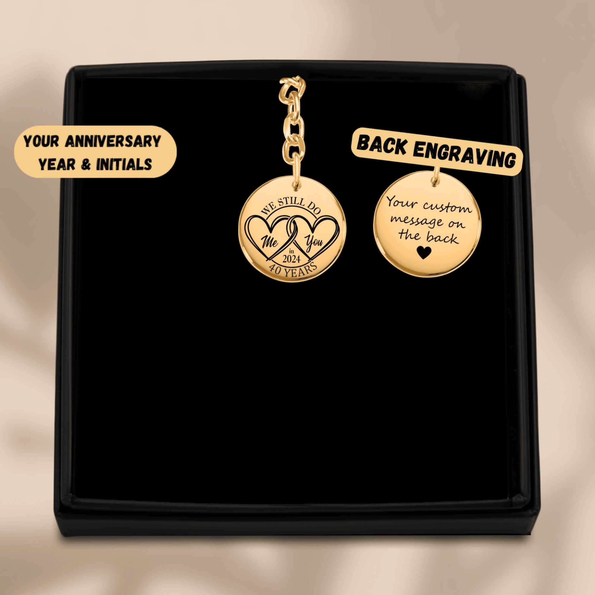 Coin Keychain - 40th Years Anniversary
