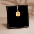 Sagittarius Floral Zodiac Sign Coin Keychain