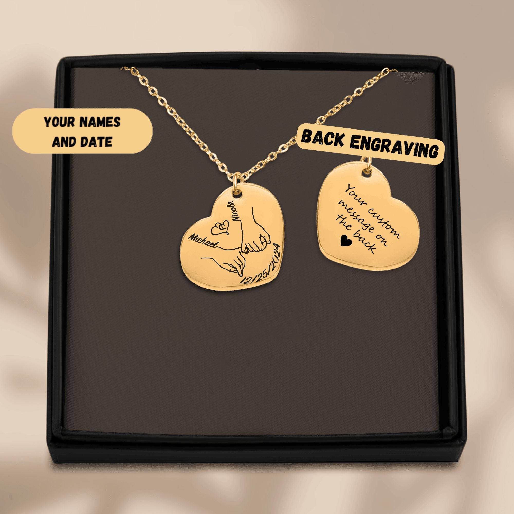 Heart Necklace - Our first Christmas Together