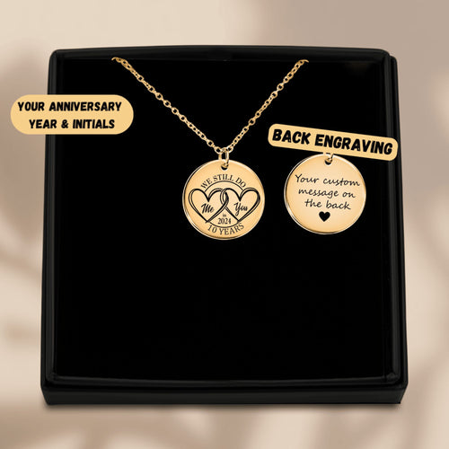 Coin Necklace - 10th Years Anniversary