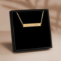 Roman Numbers Horizontal Bar Necklace
