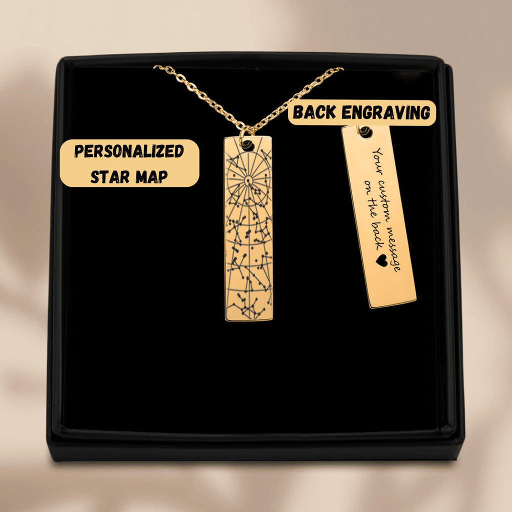 StarMap Vertical Bar Necklace