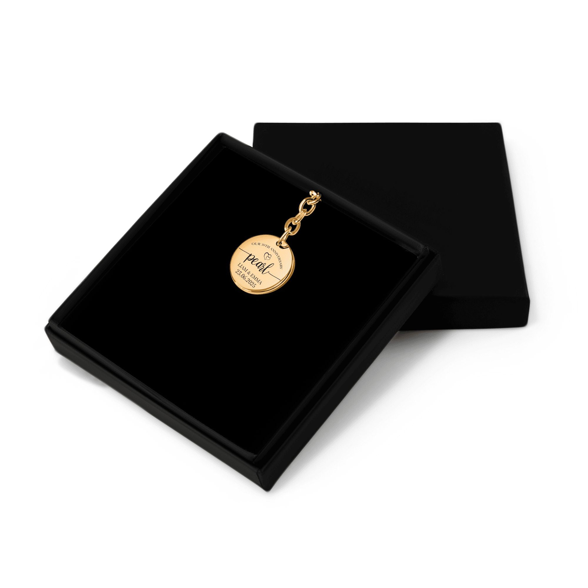 Coin Keychain - 30th Pearl Anniversary