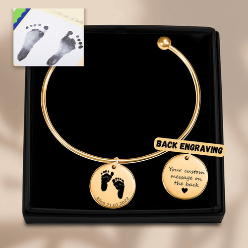 Actual Feet Print Bangles