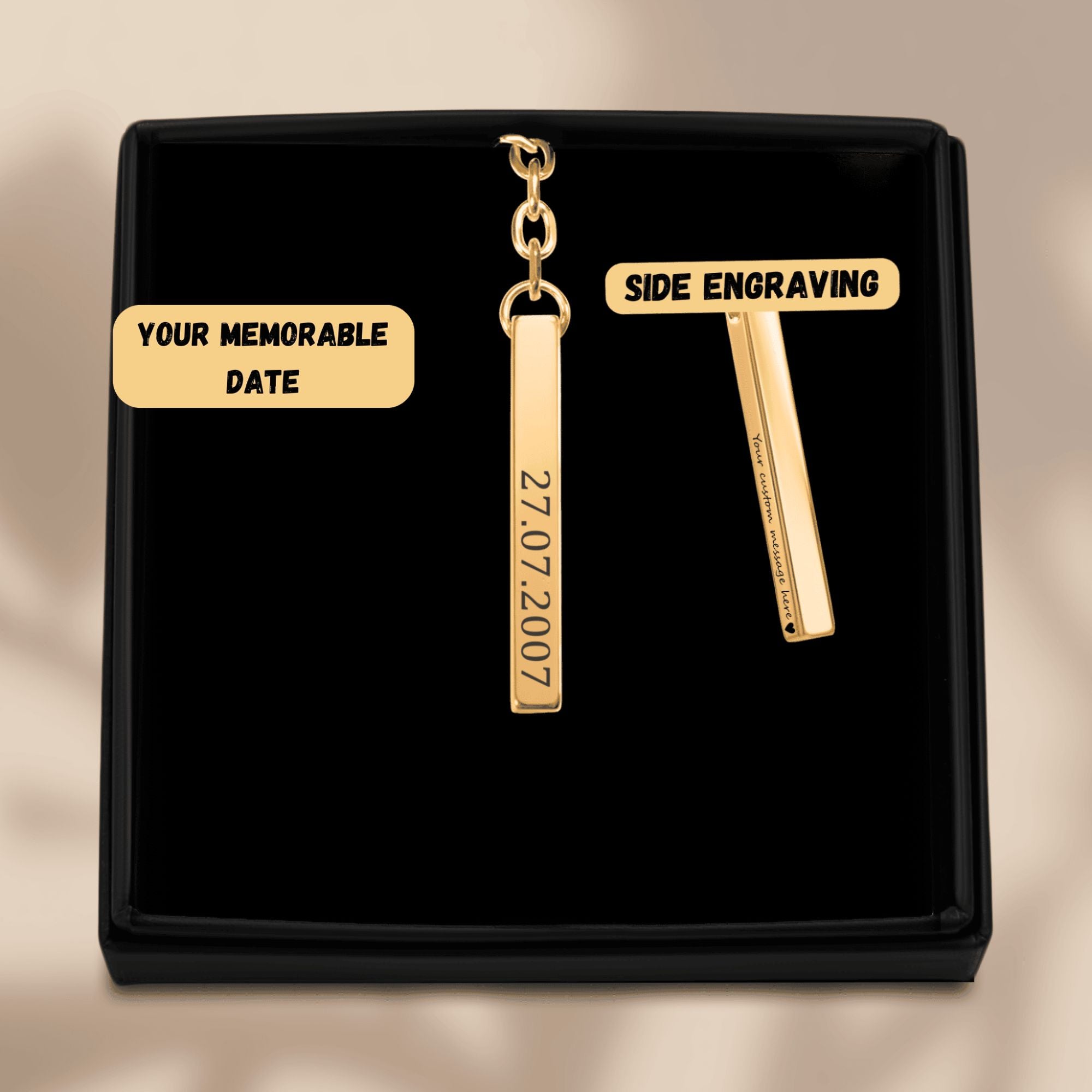 Custom Date Keychain