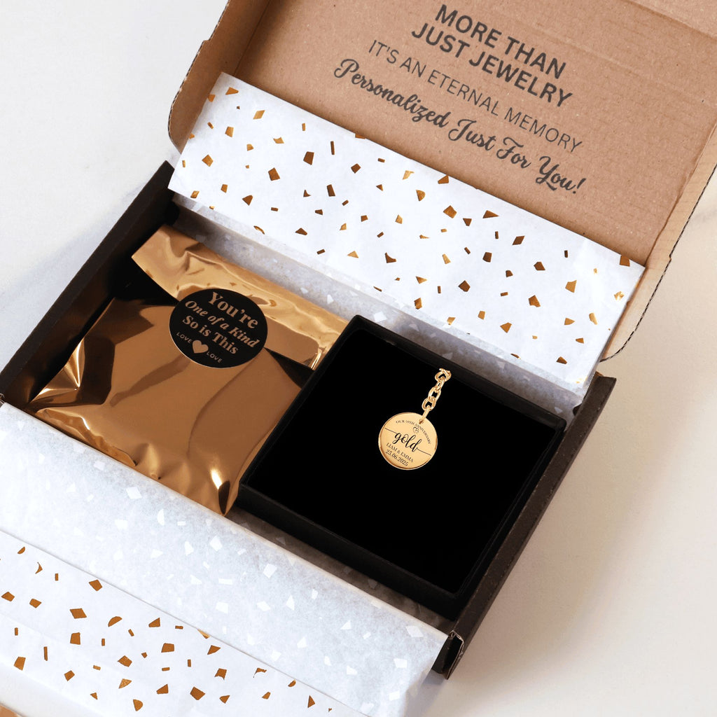 Coin Keychain - 50th Gold Anniversary