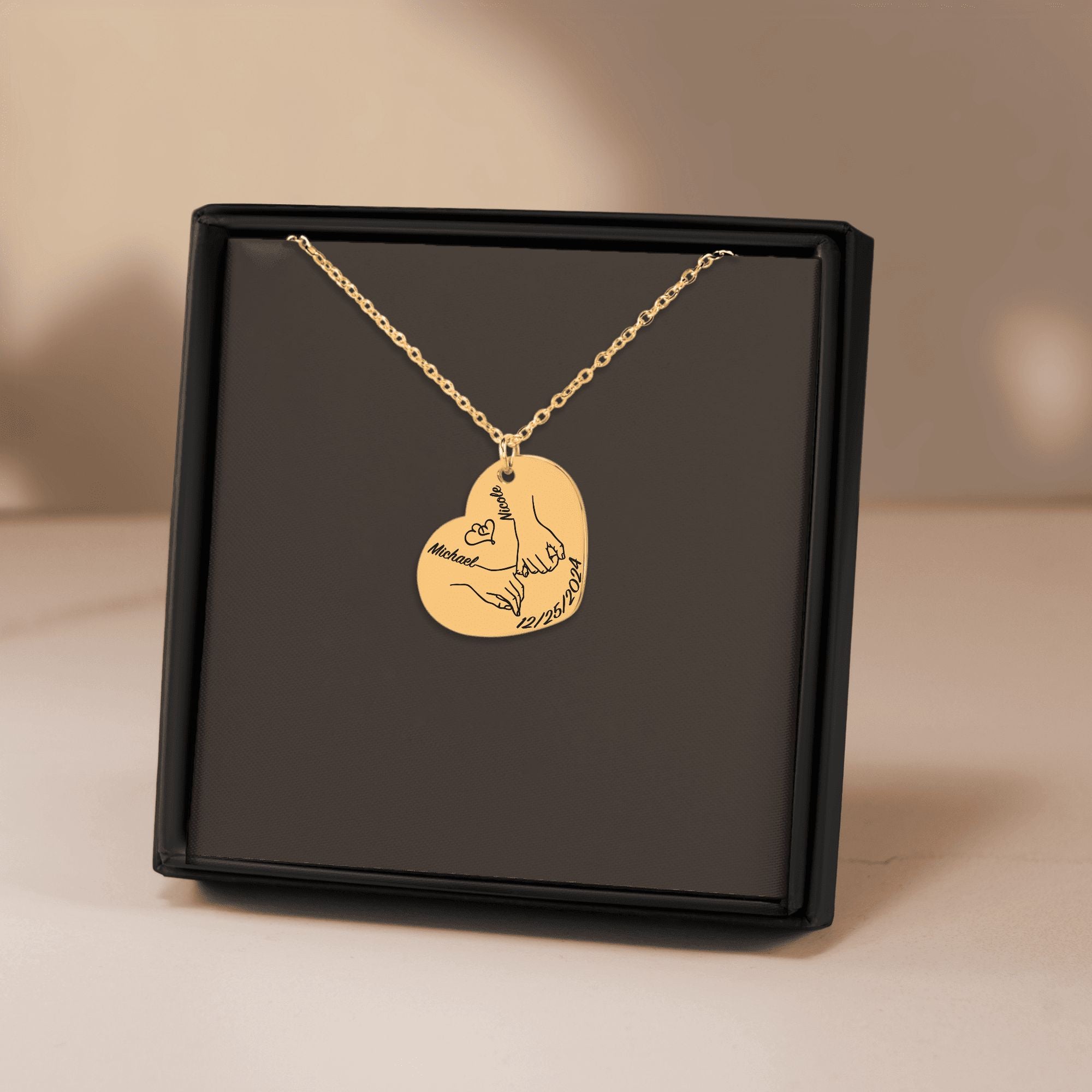Heart Necklace - Our first Christmas Together