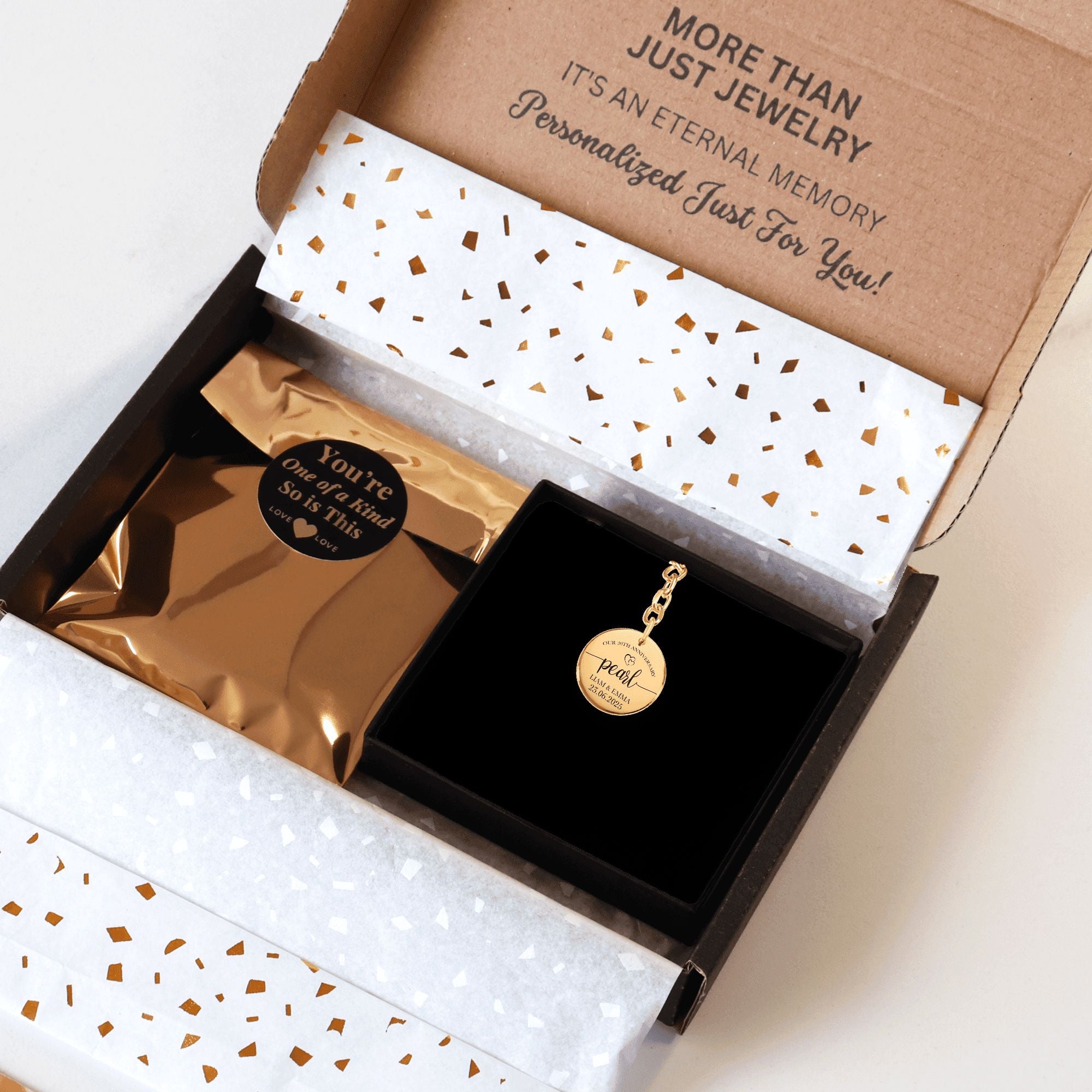 Coin Keychain - 30th Pearl Anniversary