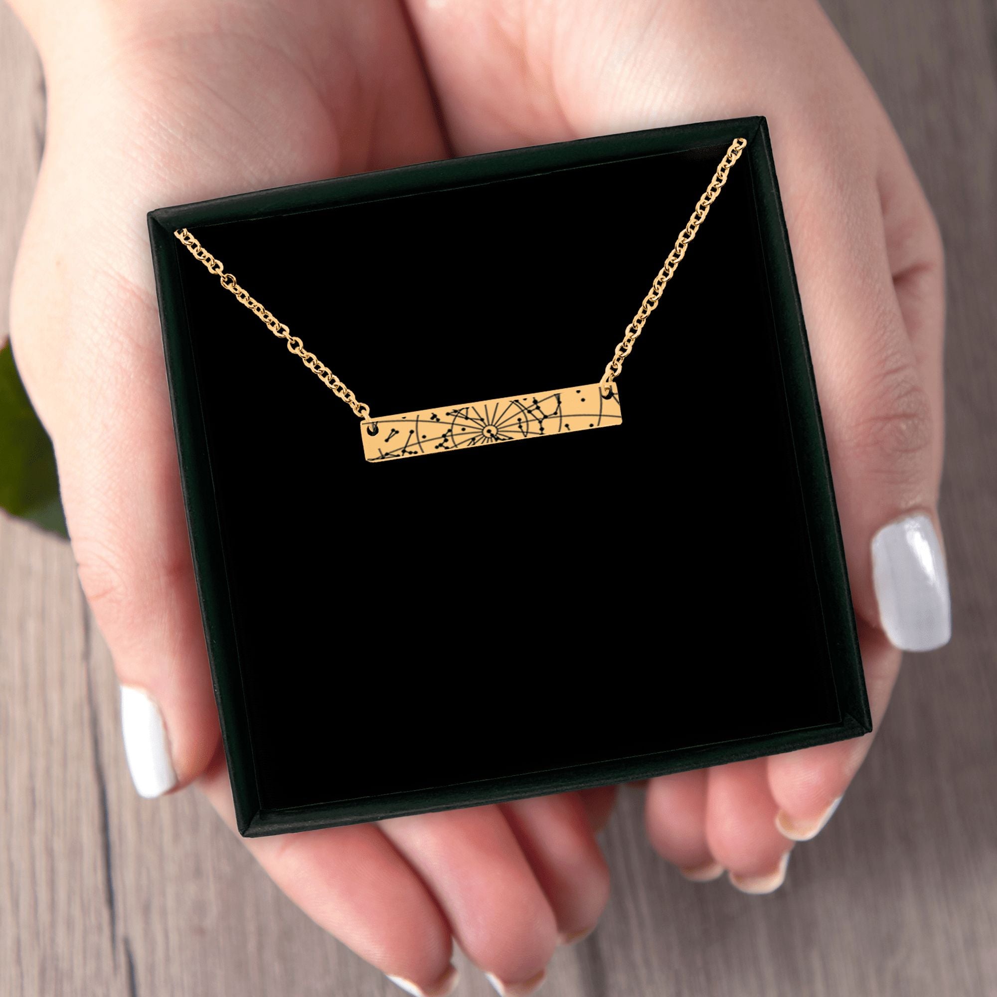 Horizontal Star Map Necklace