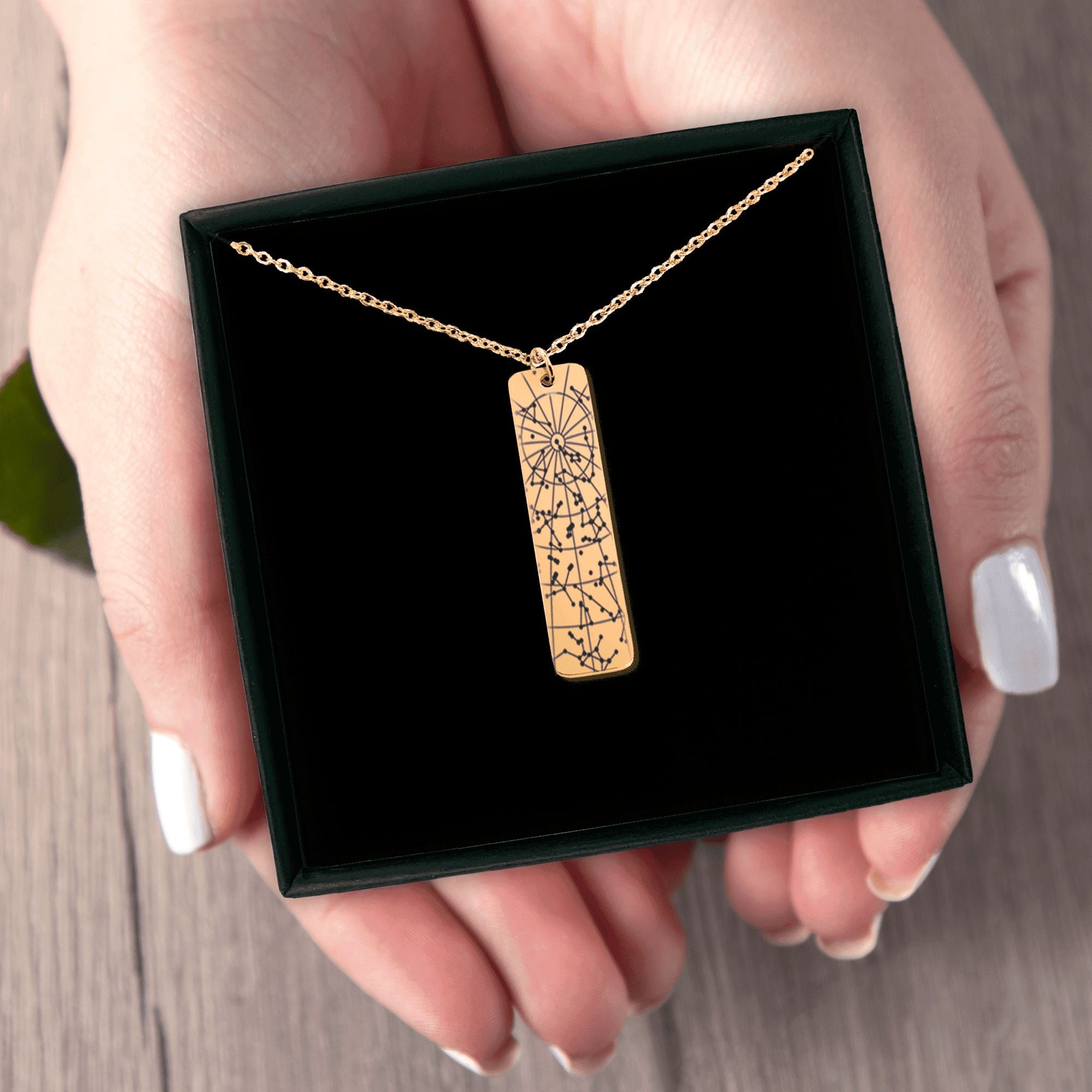 StarMap Vertical Bar Necklace