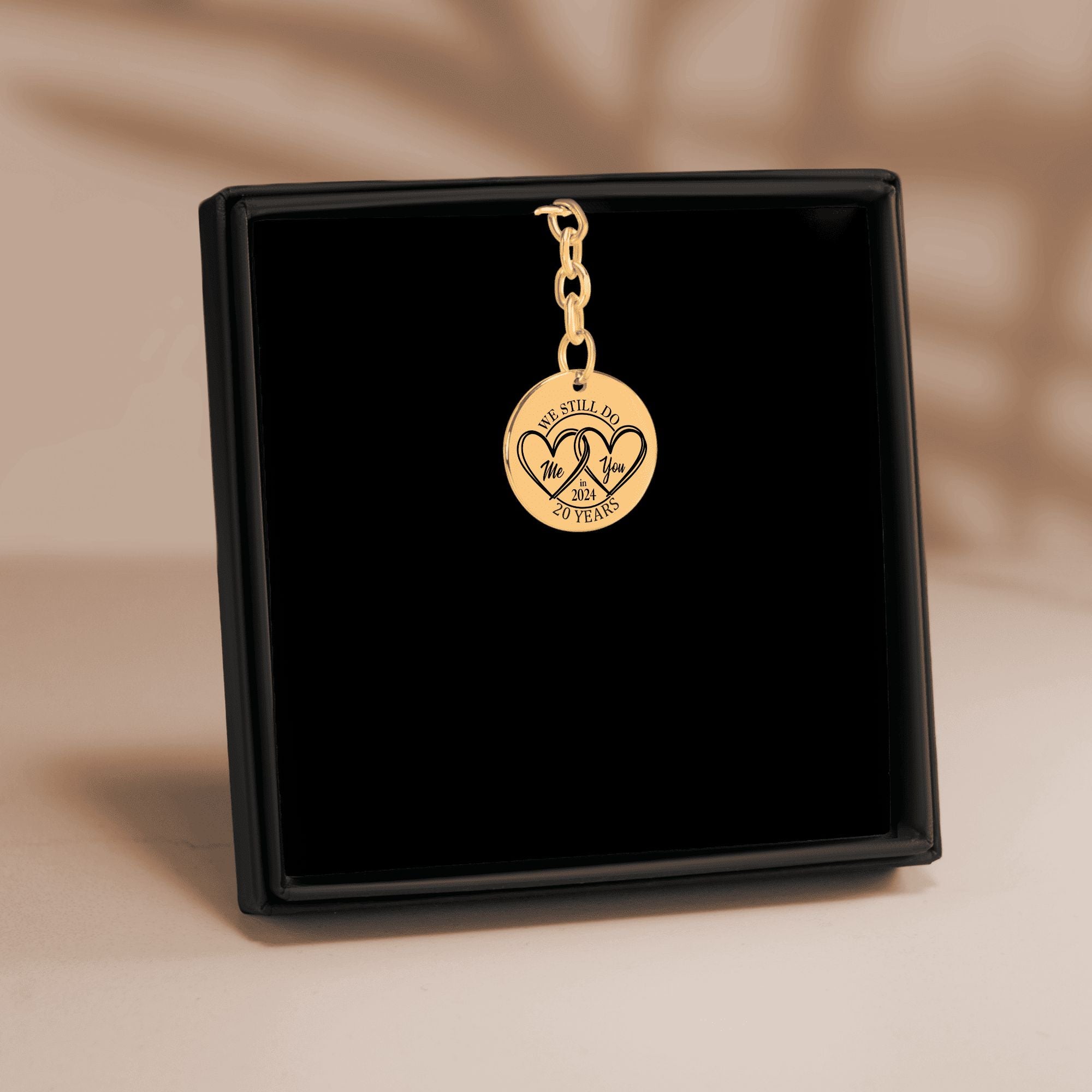 20th Years Anniversary Coin Keychain