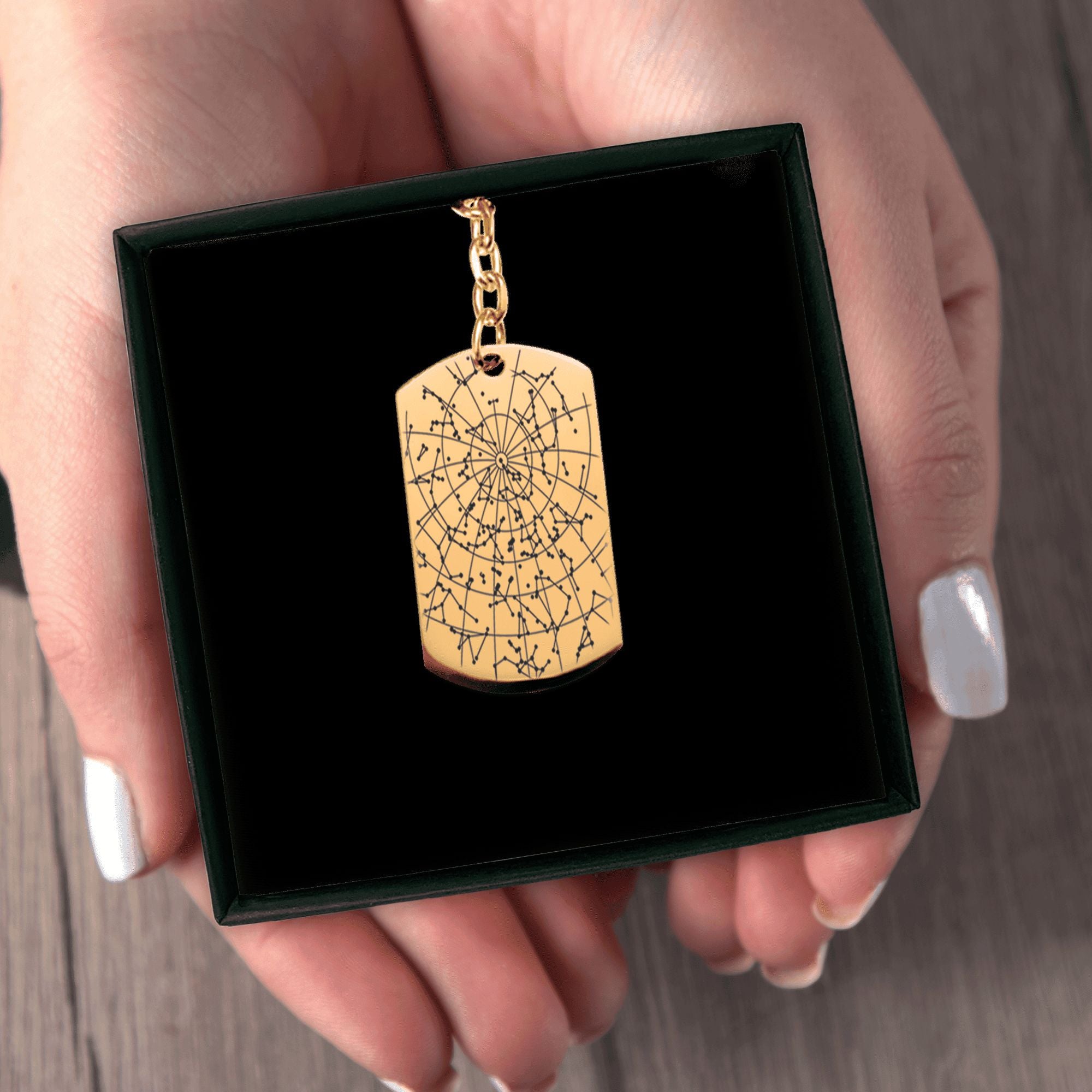 Tag Keychain Star Map