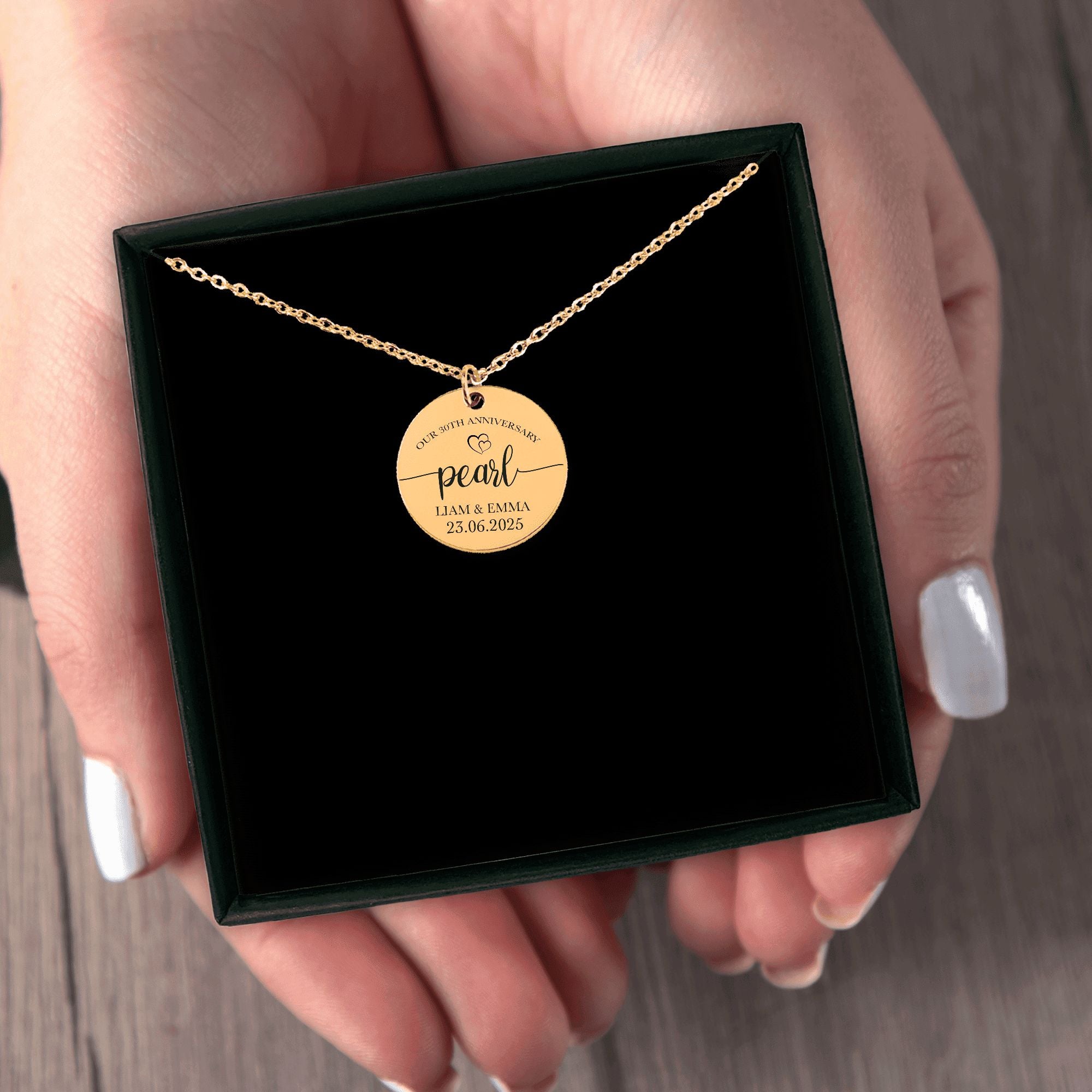 Coin Necklace - 30th Pearl Anniversary
