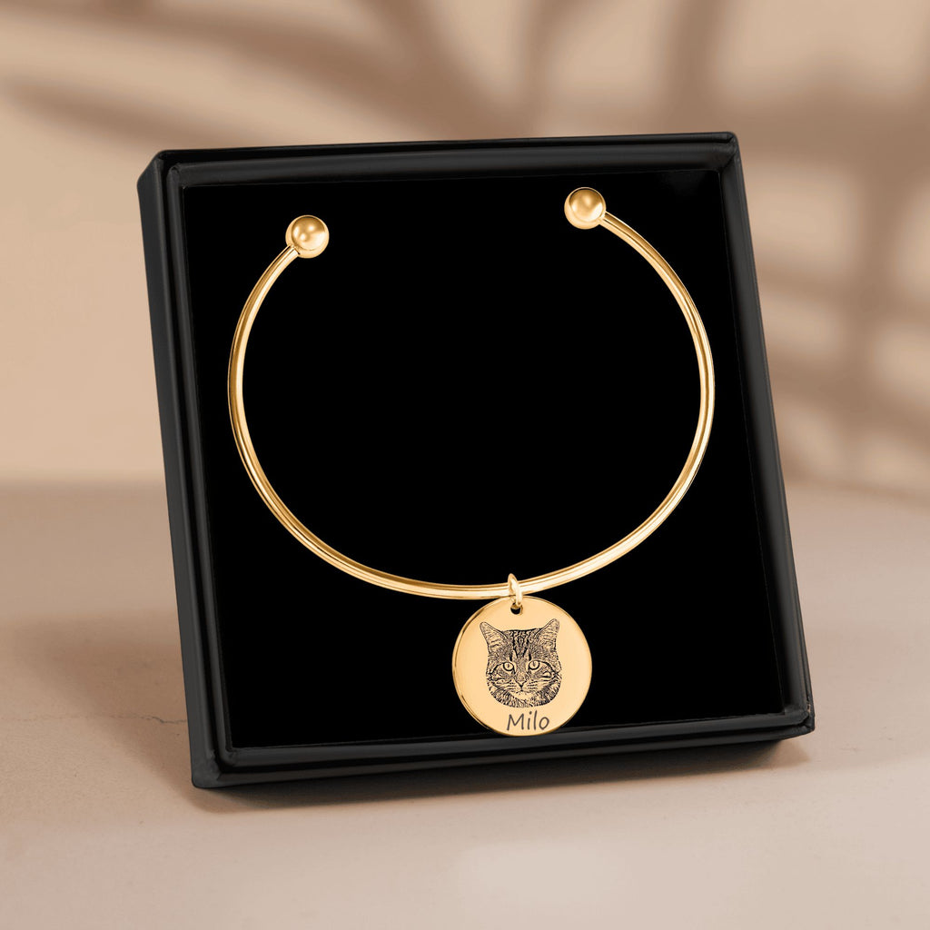 Custom Cat Portrait Bangle