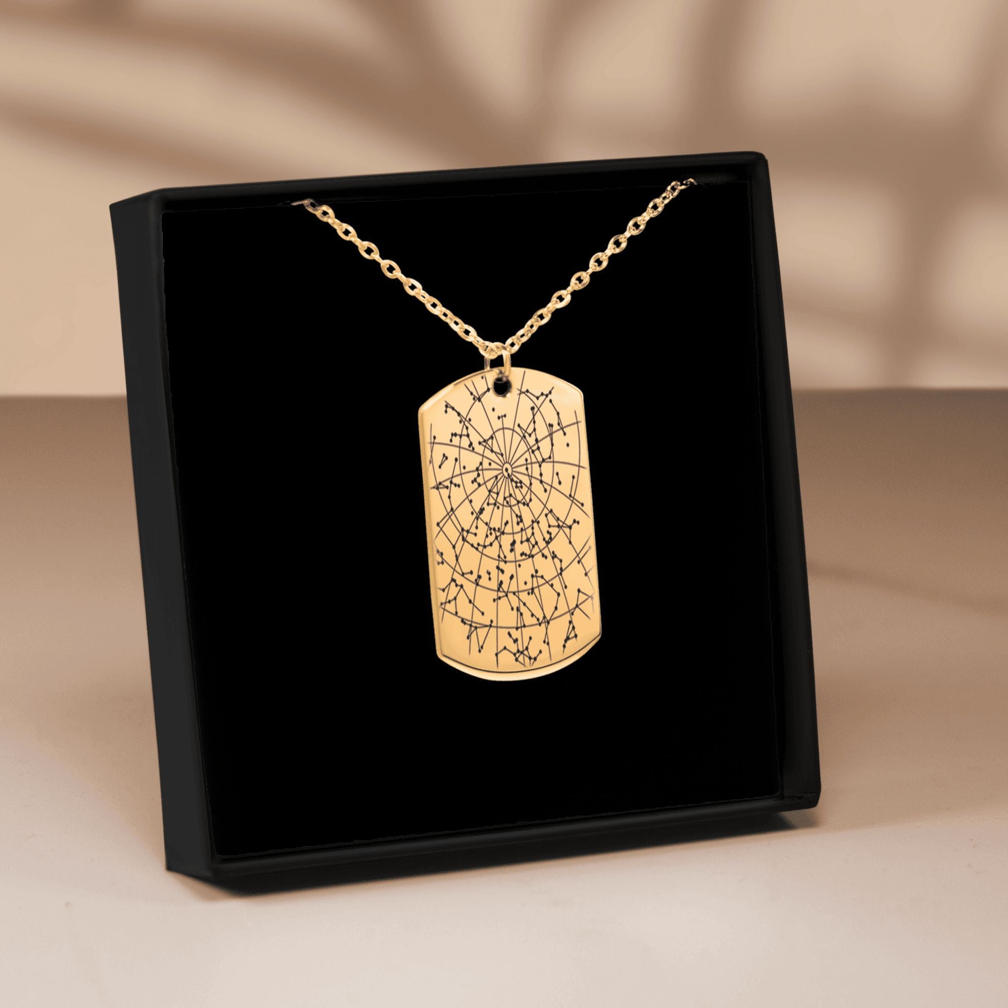 Star Map Tag Necklace