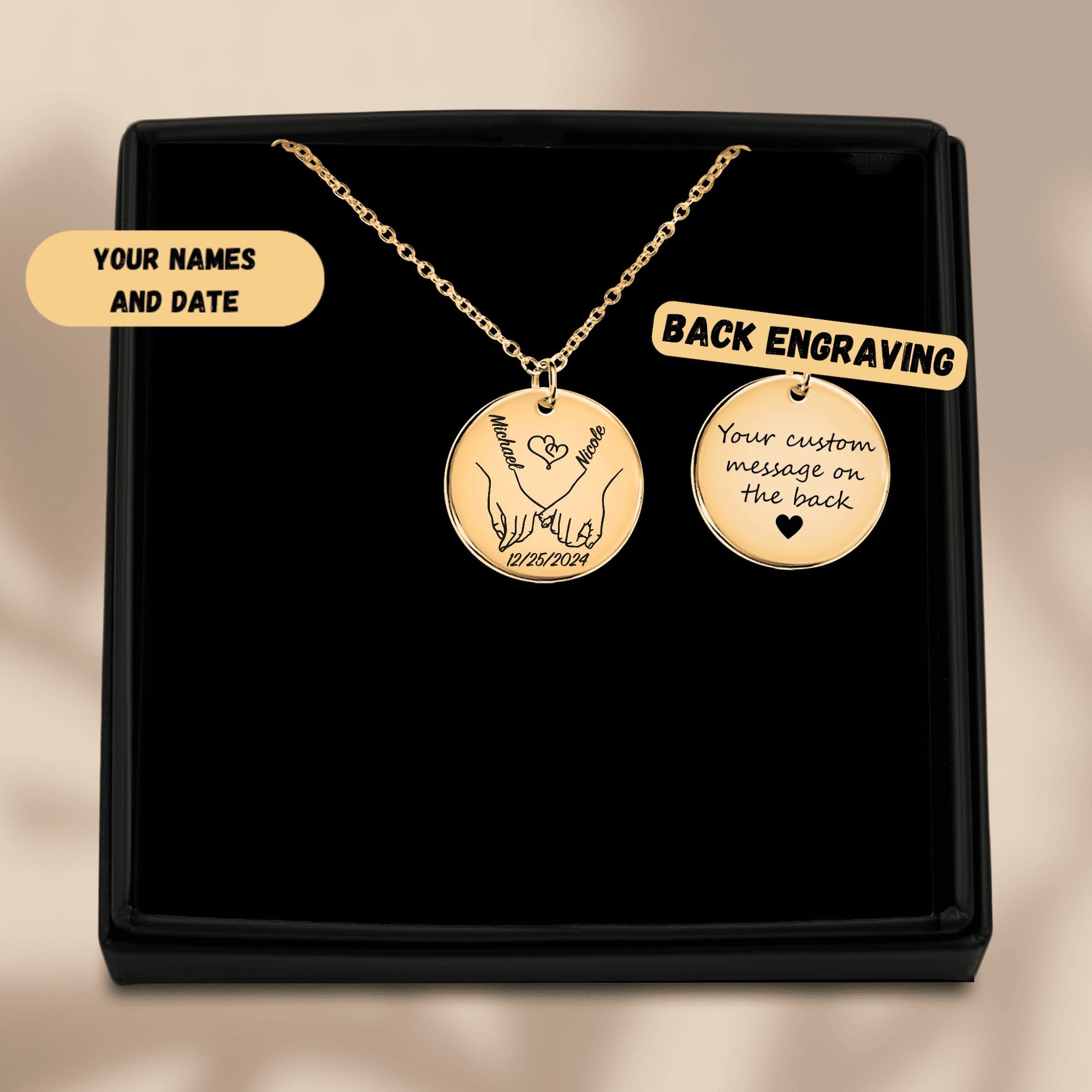 Coin Necklace - Our First Christmas Together