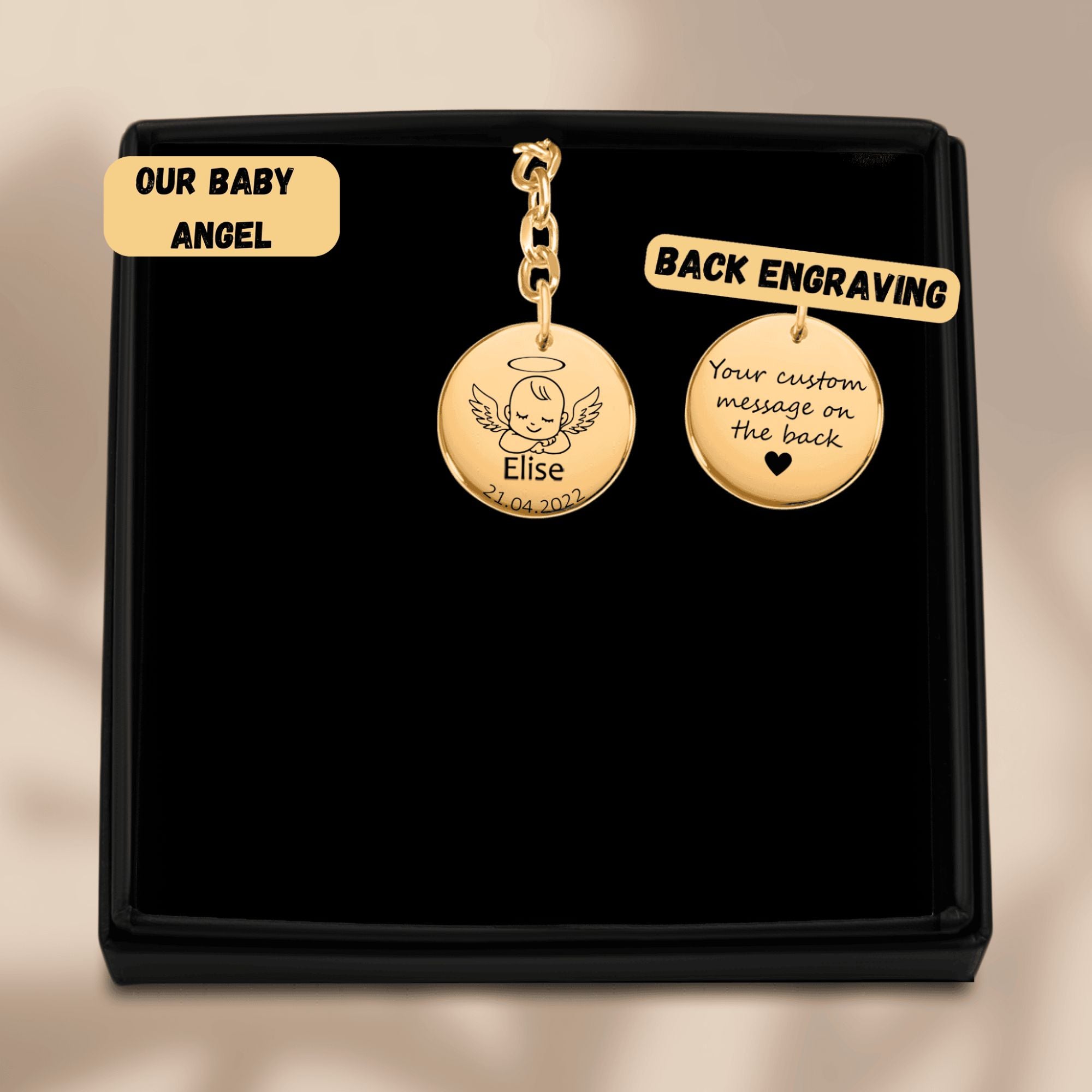 Baby Angel Keychain
