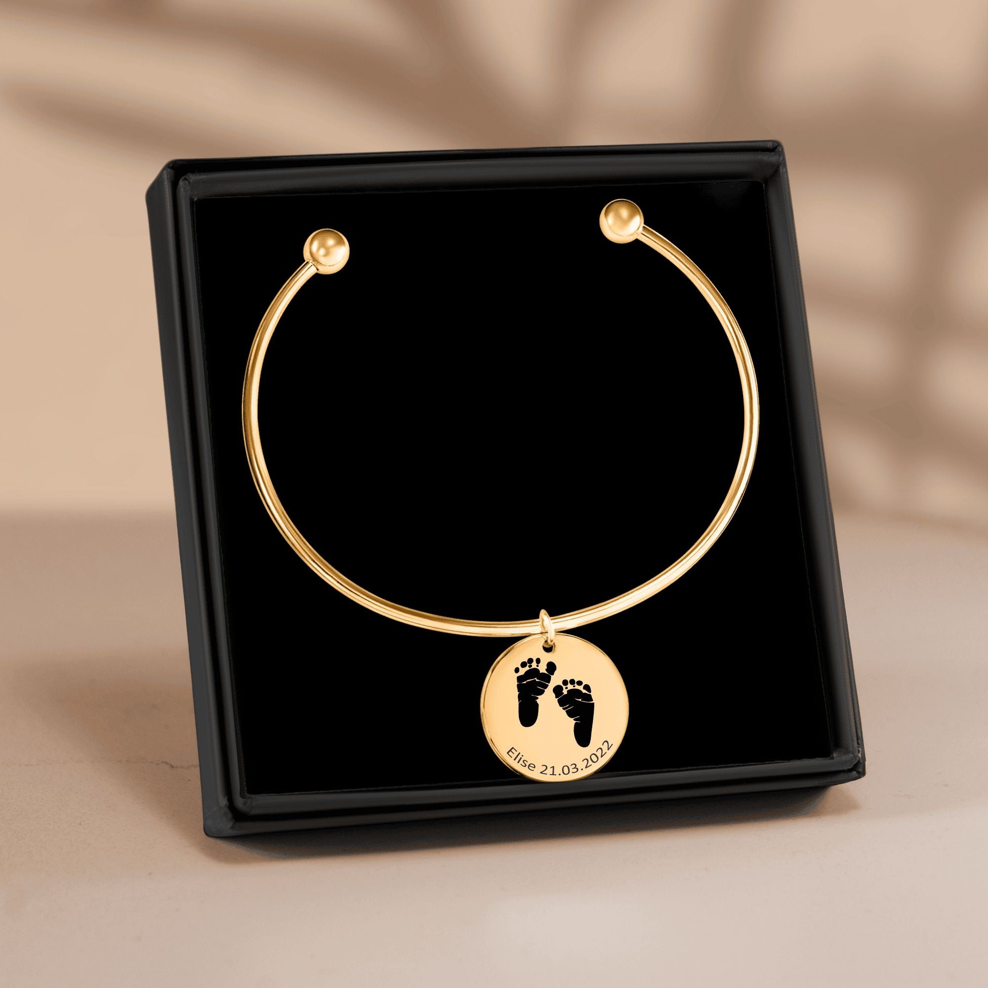 Actual Feet Print Bangles