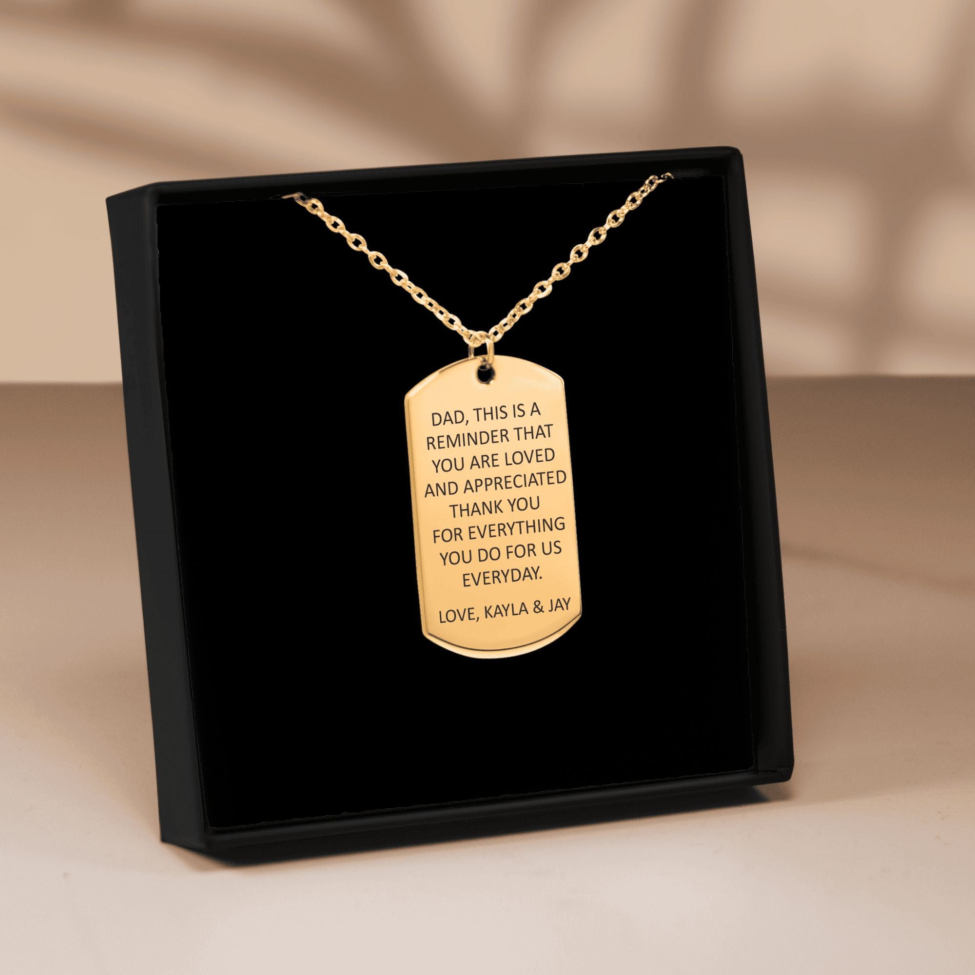 Custom Tag Necklace