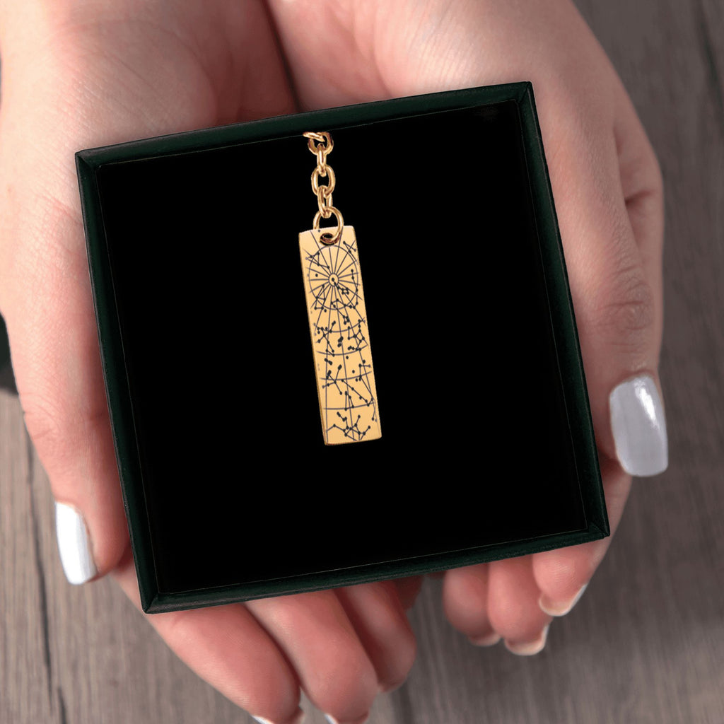 StarMap Vertical Bar Keychain