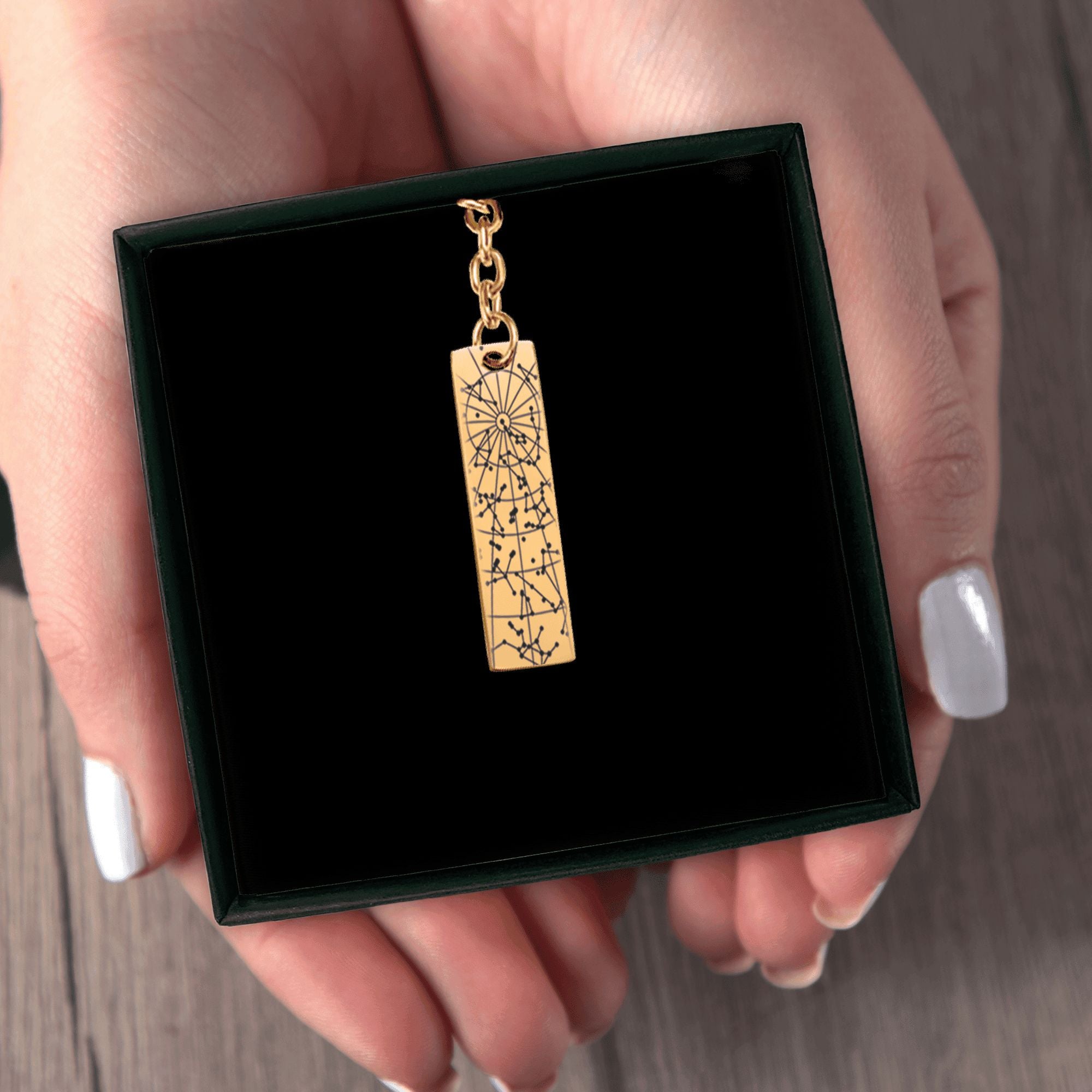StarMap Vertical Bar Keychain