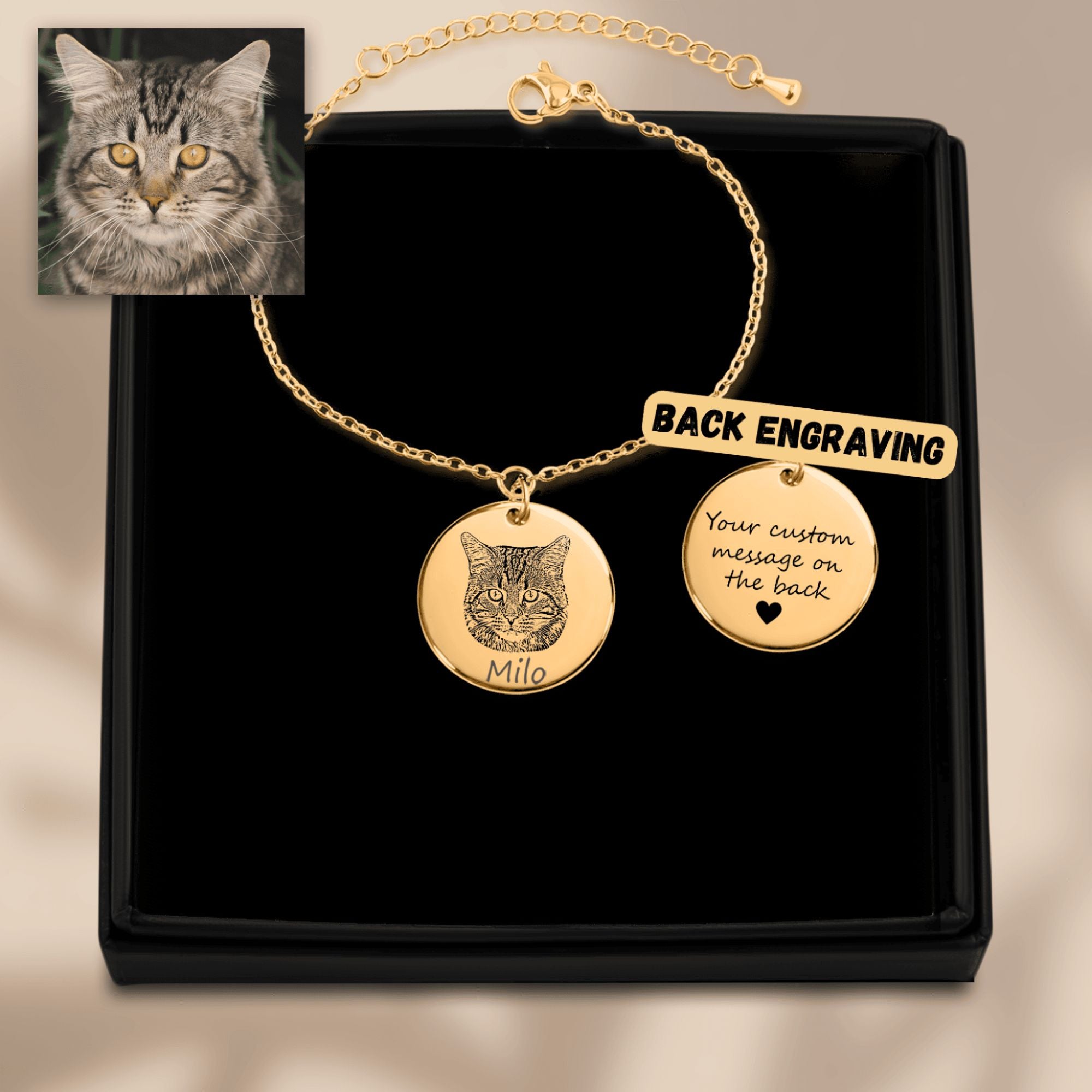 Cat Portrait Bracelet