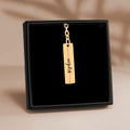 Custom Name Vertical Bar Keychain