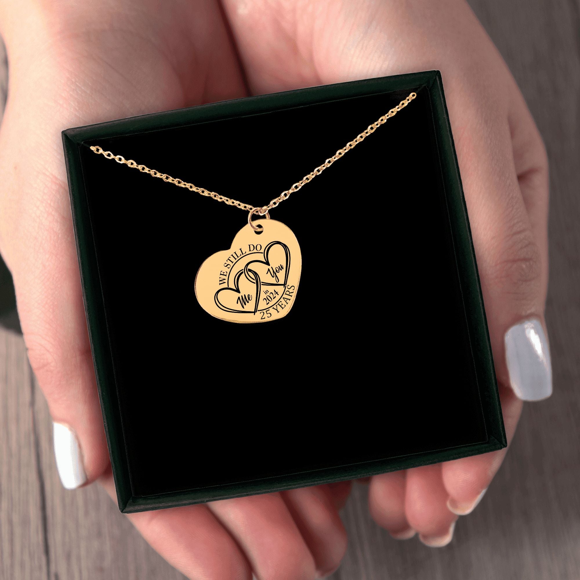 Heart Necklace - 25th Years Anniversary