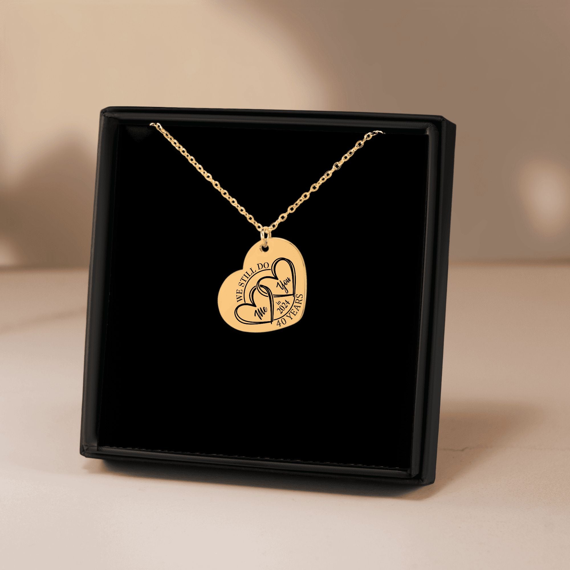 Heart Necklace - 40th Years Anniversary