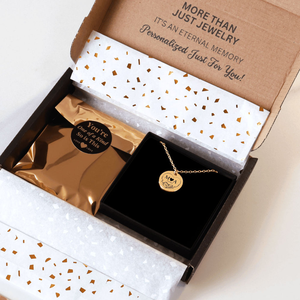 Coin Necklace - Eternal Love Initials