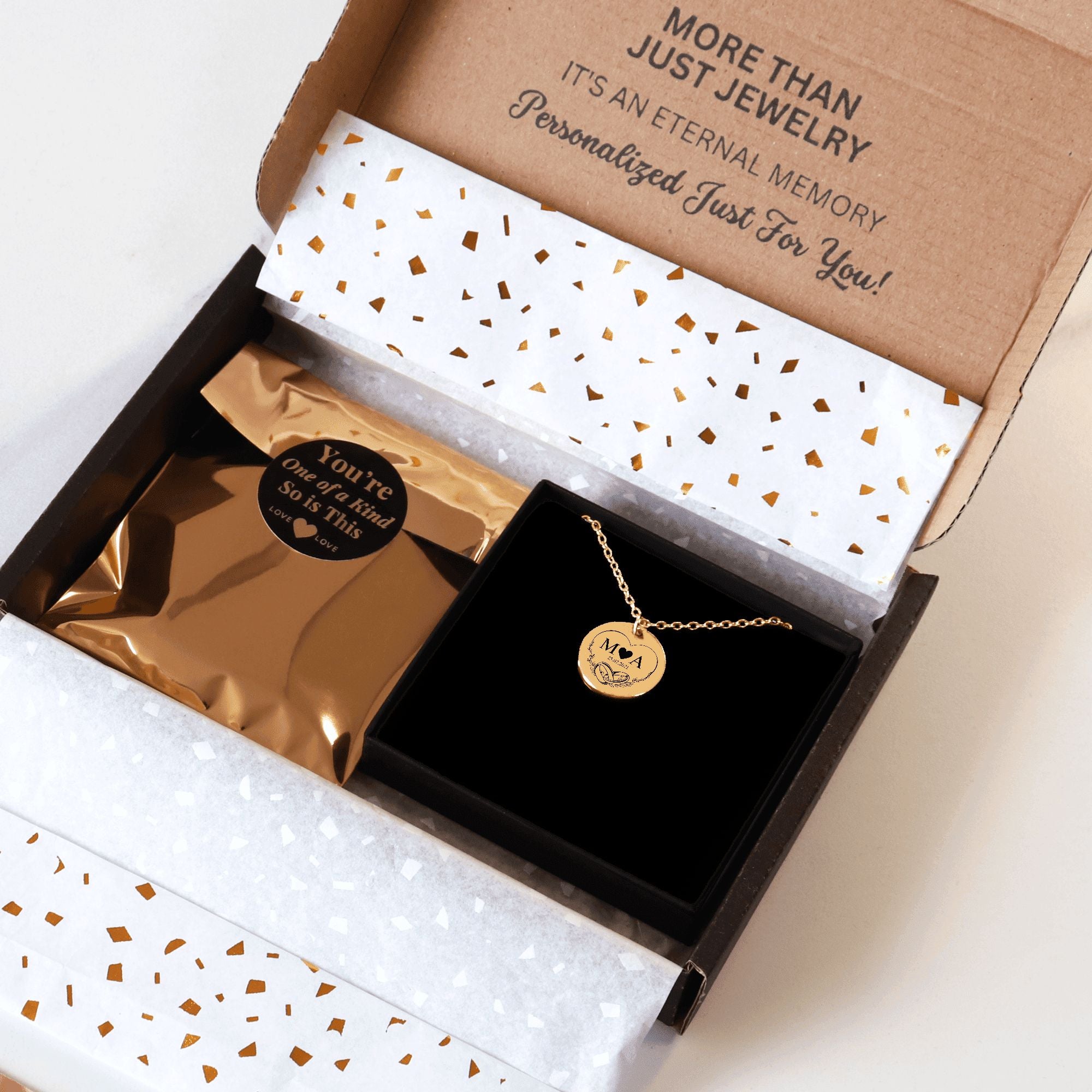 Coin Necklace - Eternal Love Initials