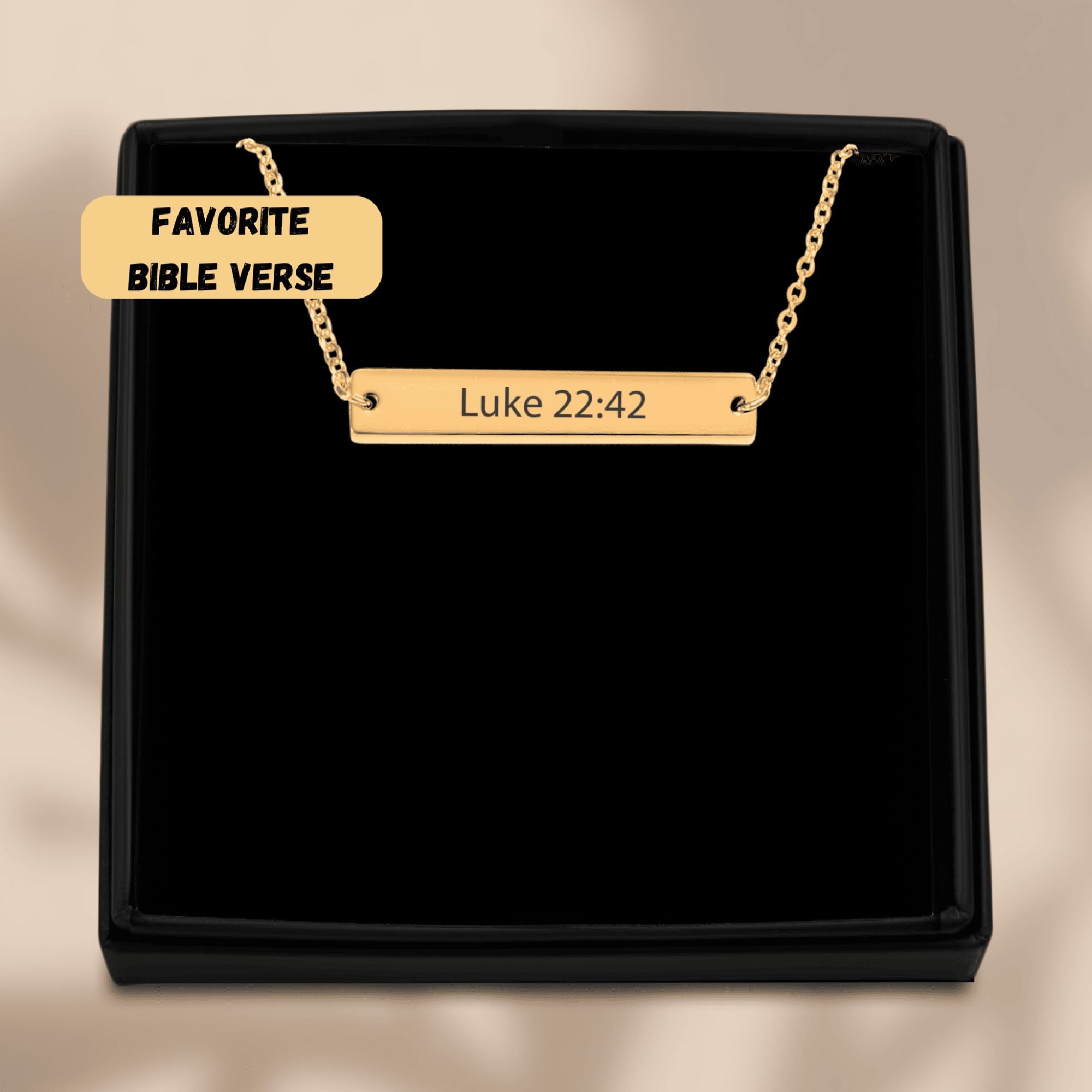Bible Verse Bar Necklace