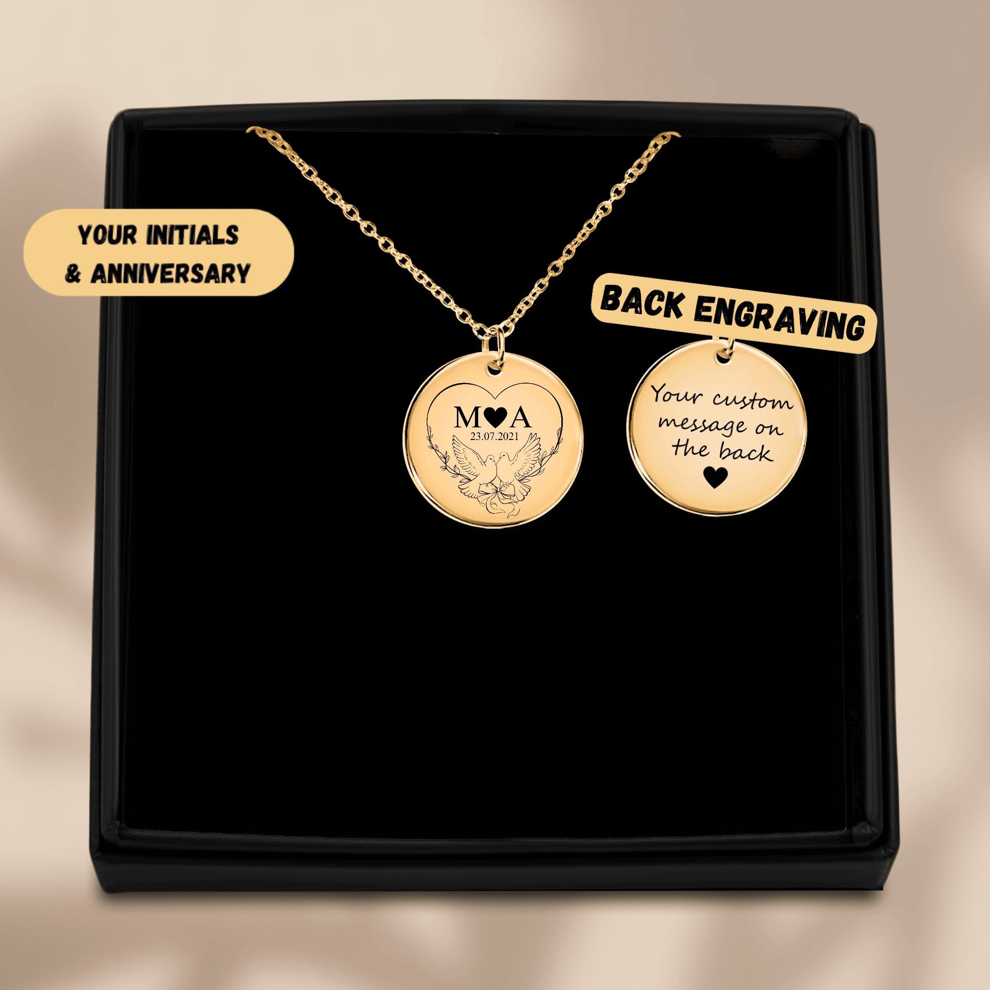 Coin Necklace - Timeless Bond Initials
