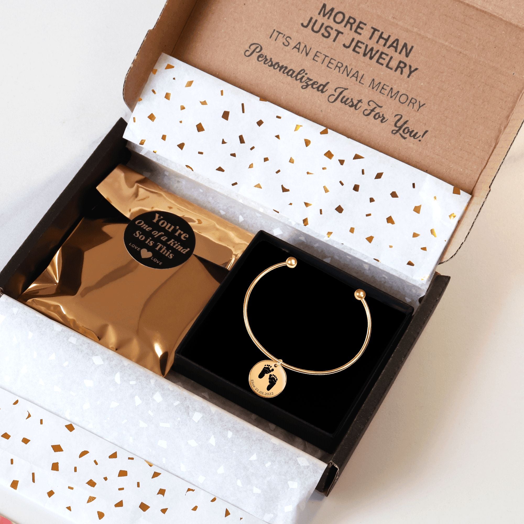Actual Feet Print Bangles