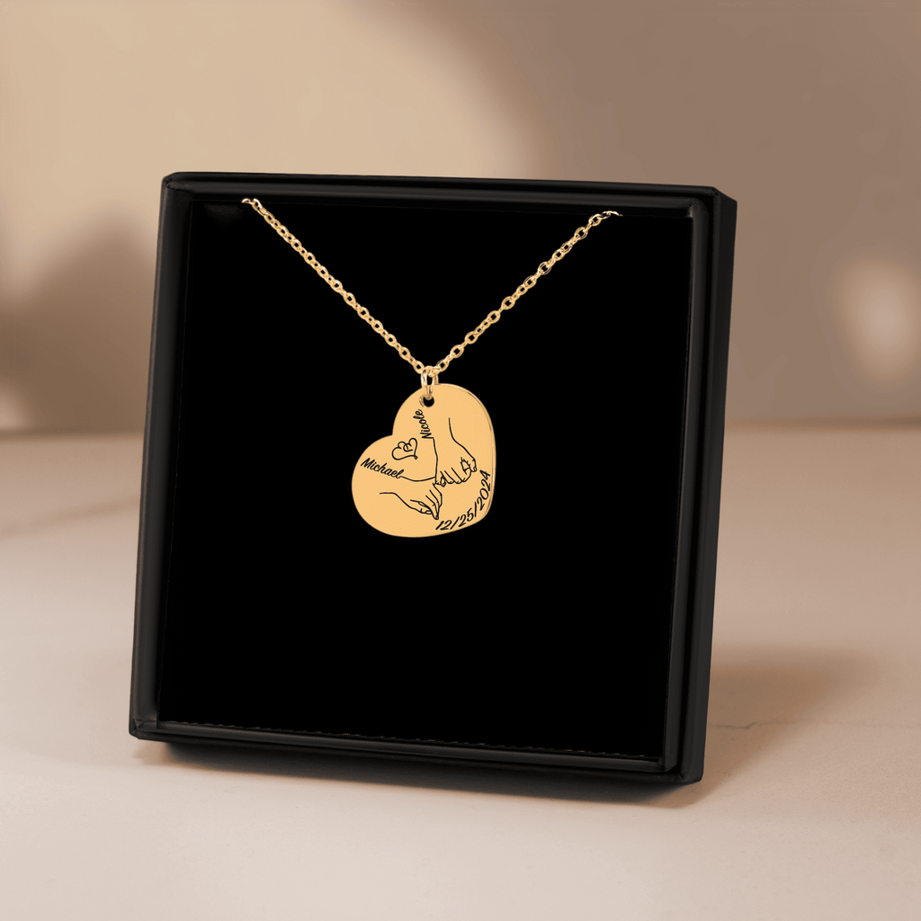 Heart Necklace - Our First Christmas Together