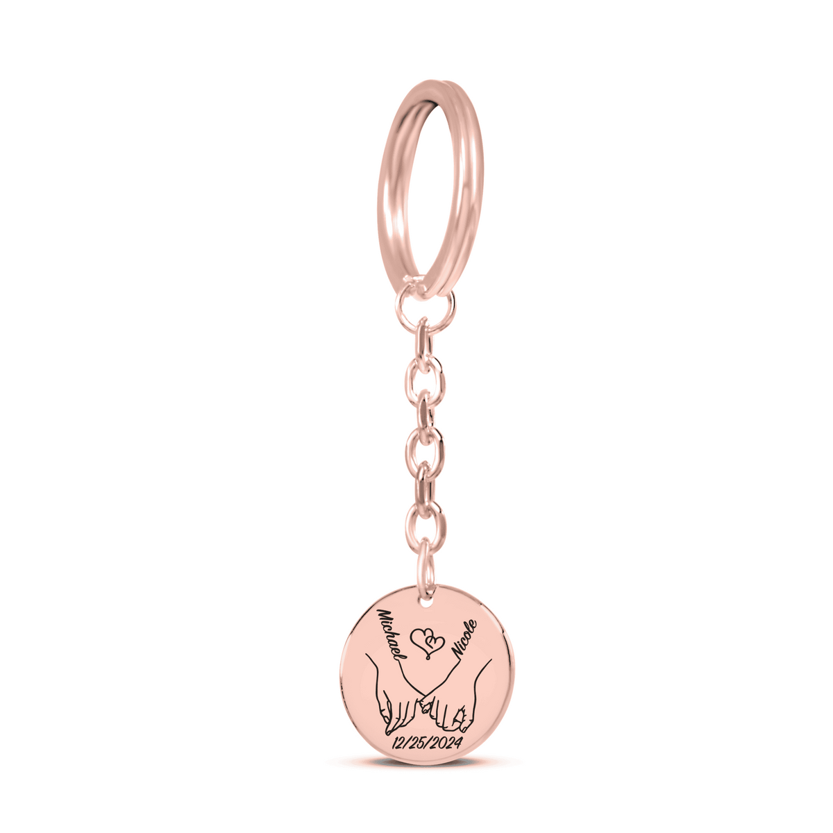 Coin Keychain - Our first christmas together
