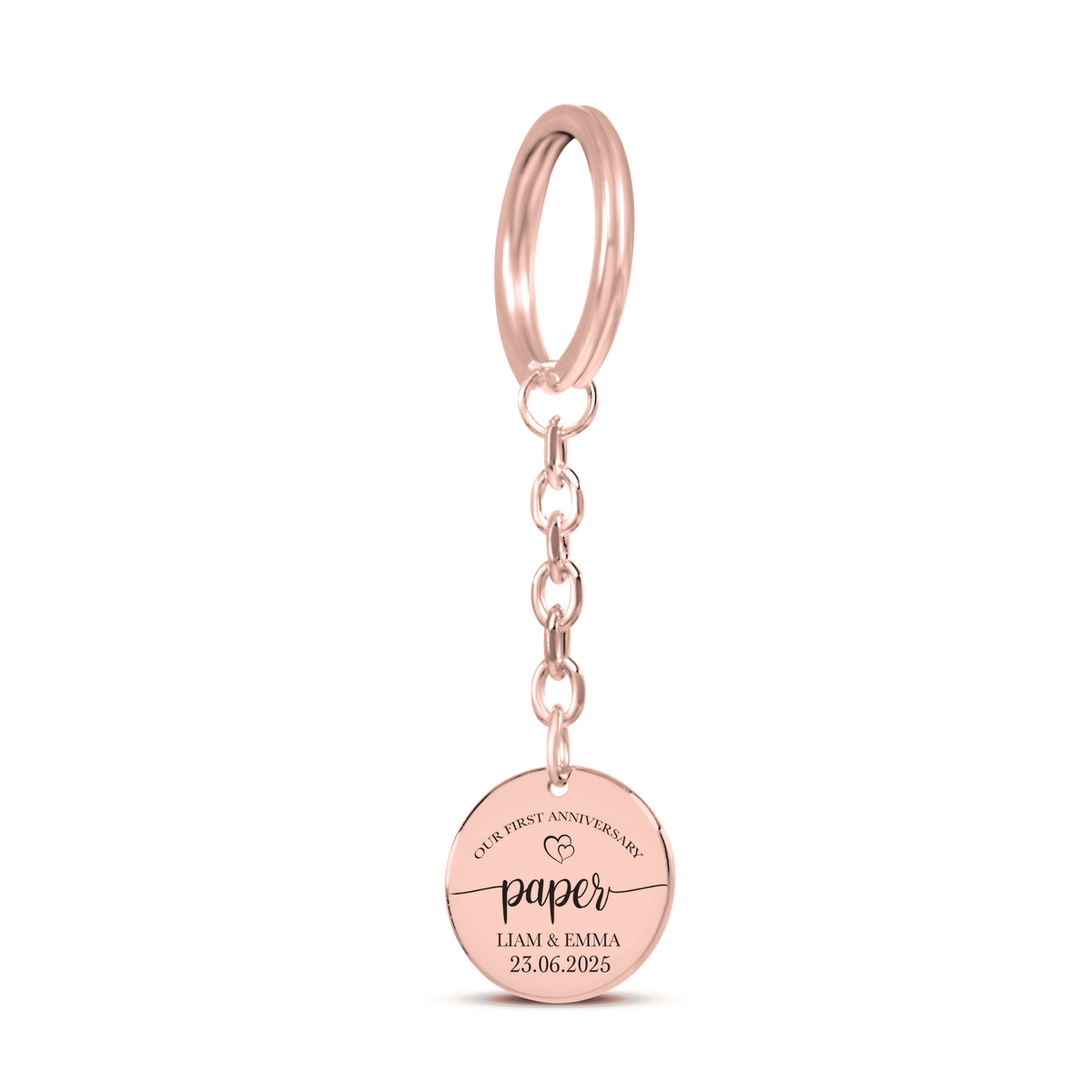 Coin Keychain - 1st Paper Anniversary