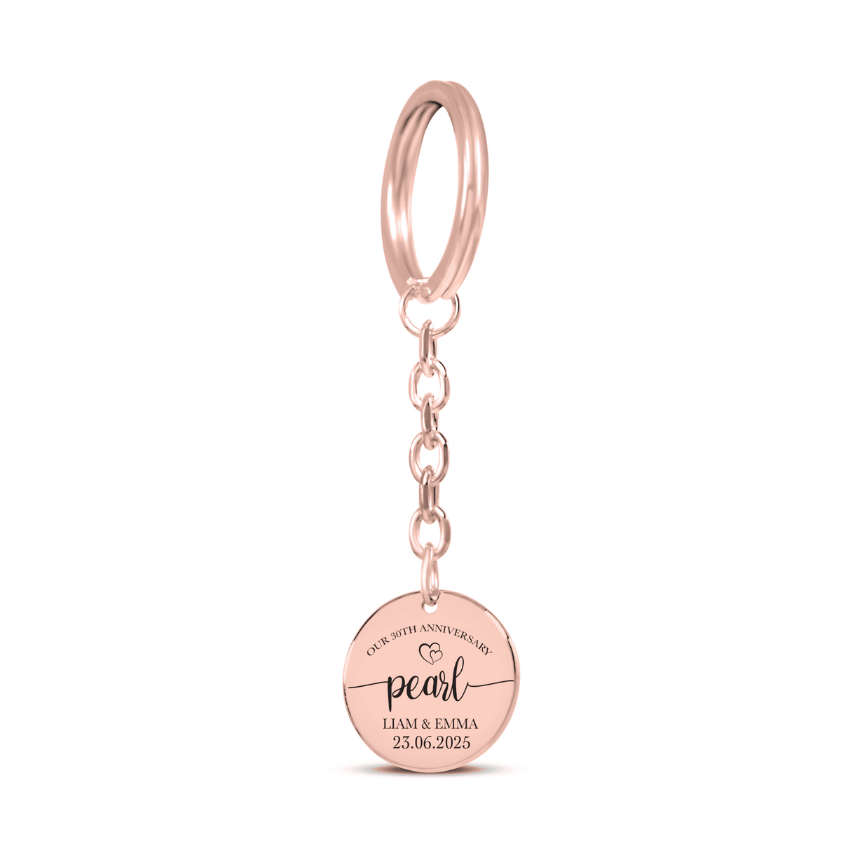 Coin Keychain - 30th Pearl Anniversary