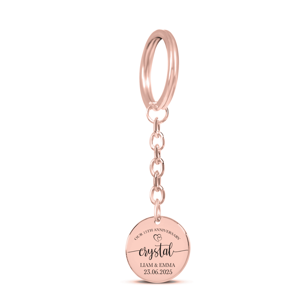 Coin Keychain - 15th Crystal Anniversary