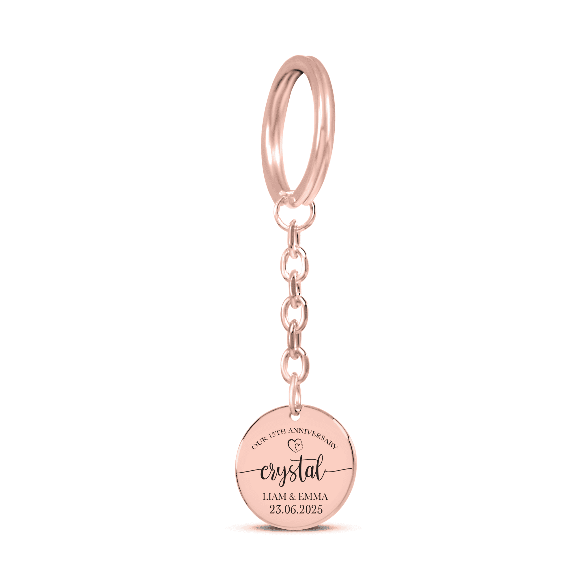 Coin Keychain - 15th Crystal Anniversary