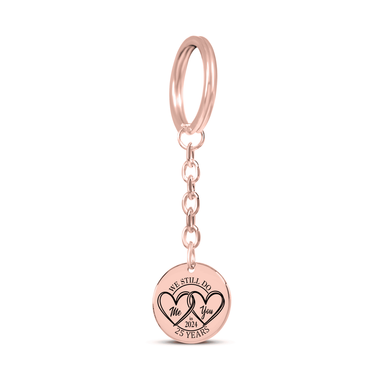Coin Keychain - 25th Years Anniversary